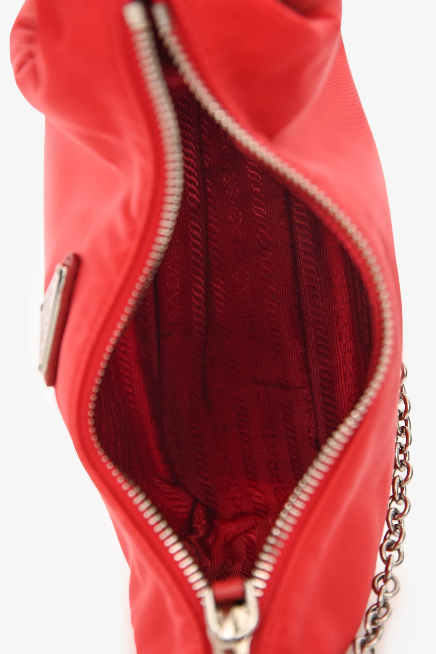 Prada Red Re-Nylon Re-Edition 2005 Bag With Strap + Pouch