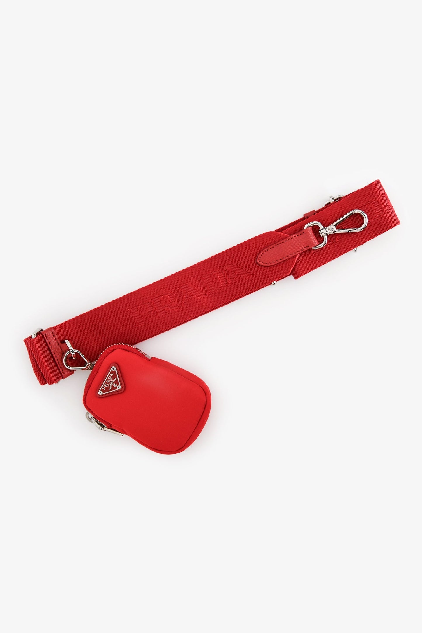 Prada Red Re-Nylon Re-Edition 2005 Bag With Strap + Pouch