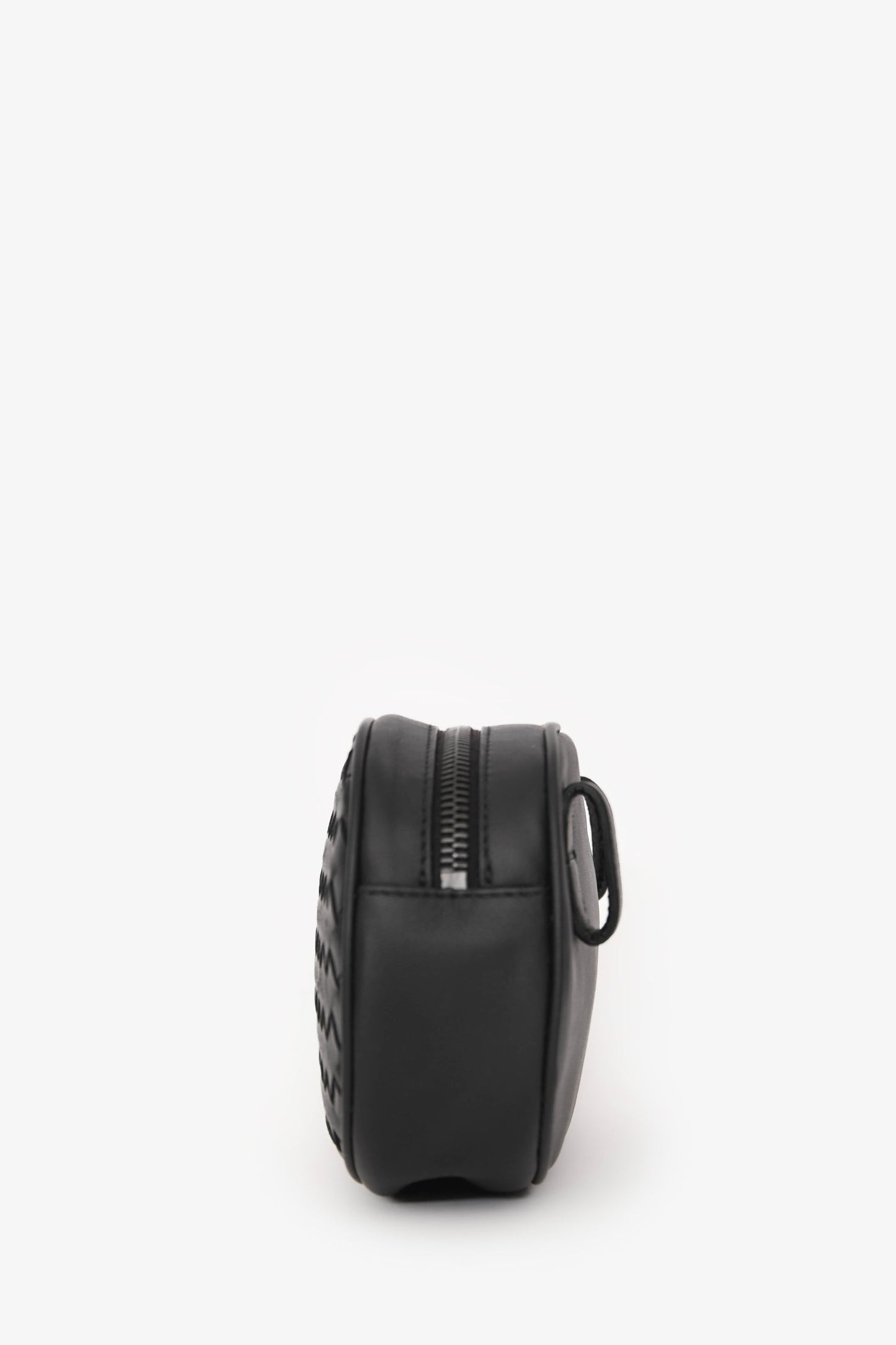 Bottega Veneta Black Leather Intrecciato Belt Bag
