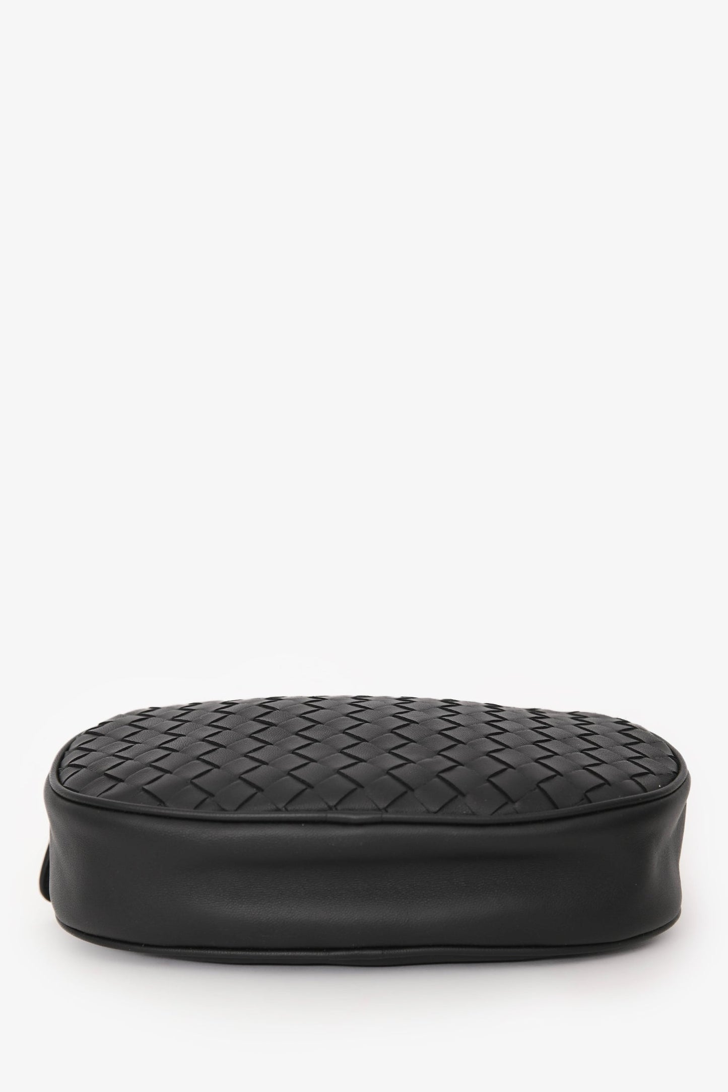Bottega Veneta Black Leather Intrecciato Belt Bag