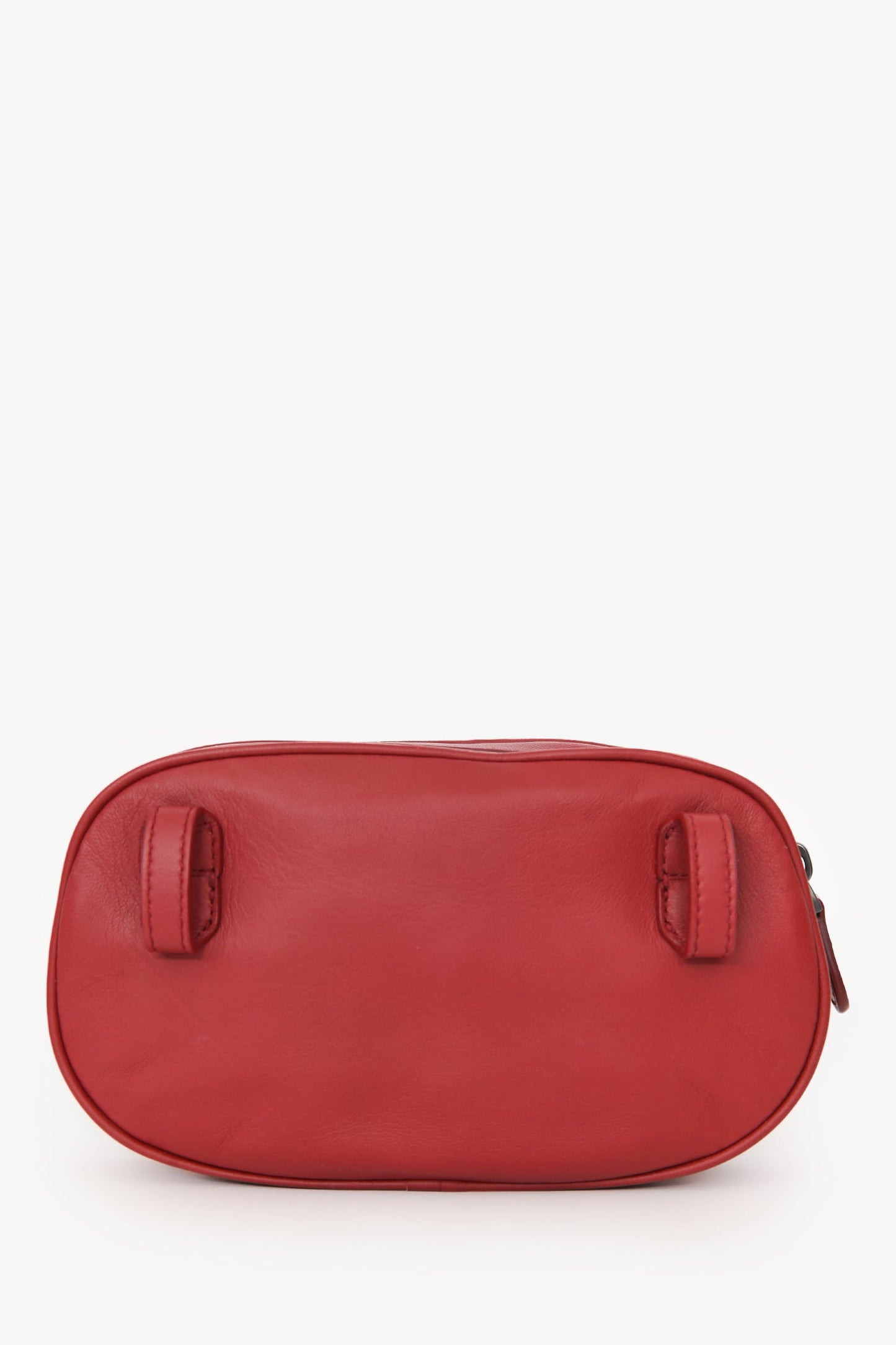 Bottega Veneta Red Leather Intrecciato Belt Bag