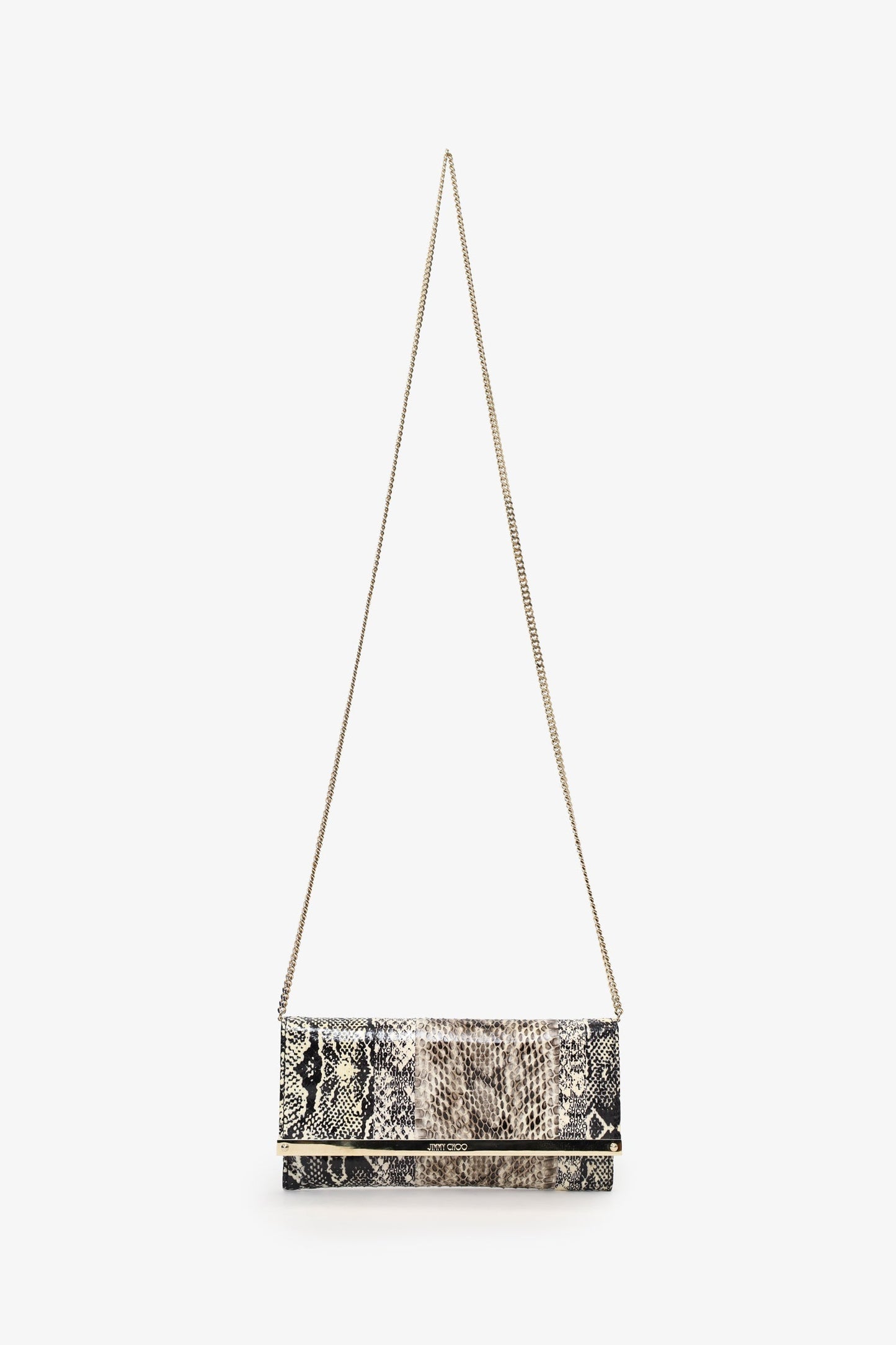 Jimmy Choo Snakeskin Print Clutch