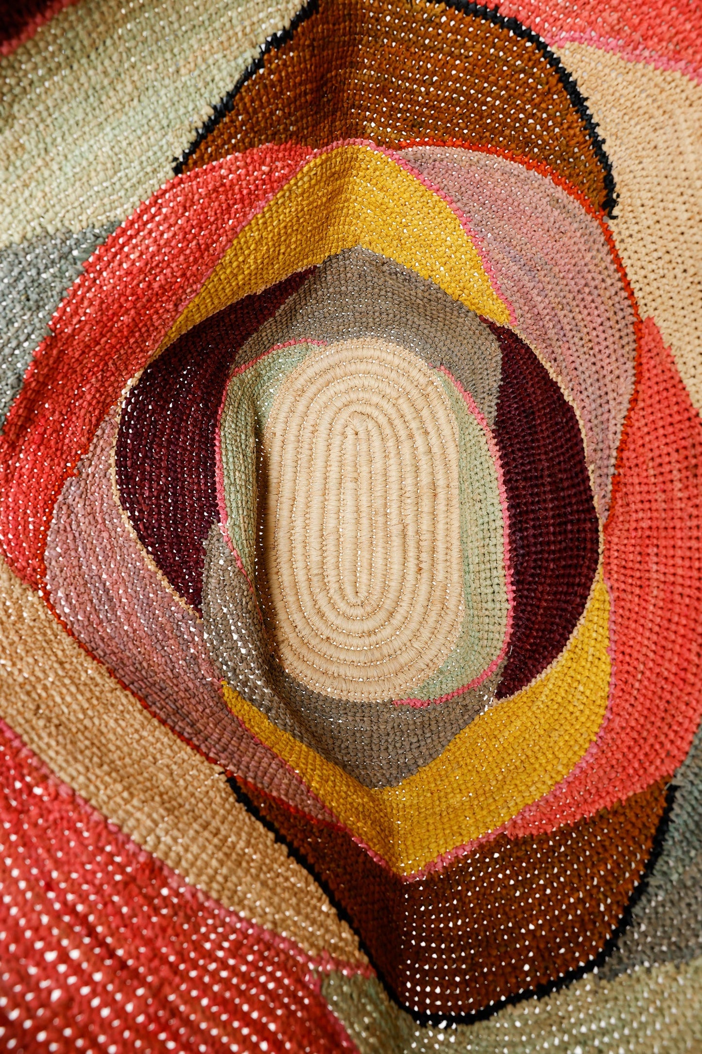 Gas Bijoux Multicolor Panier Wave XL Raffia Bag