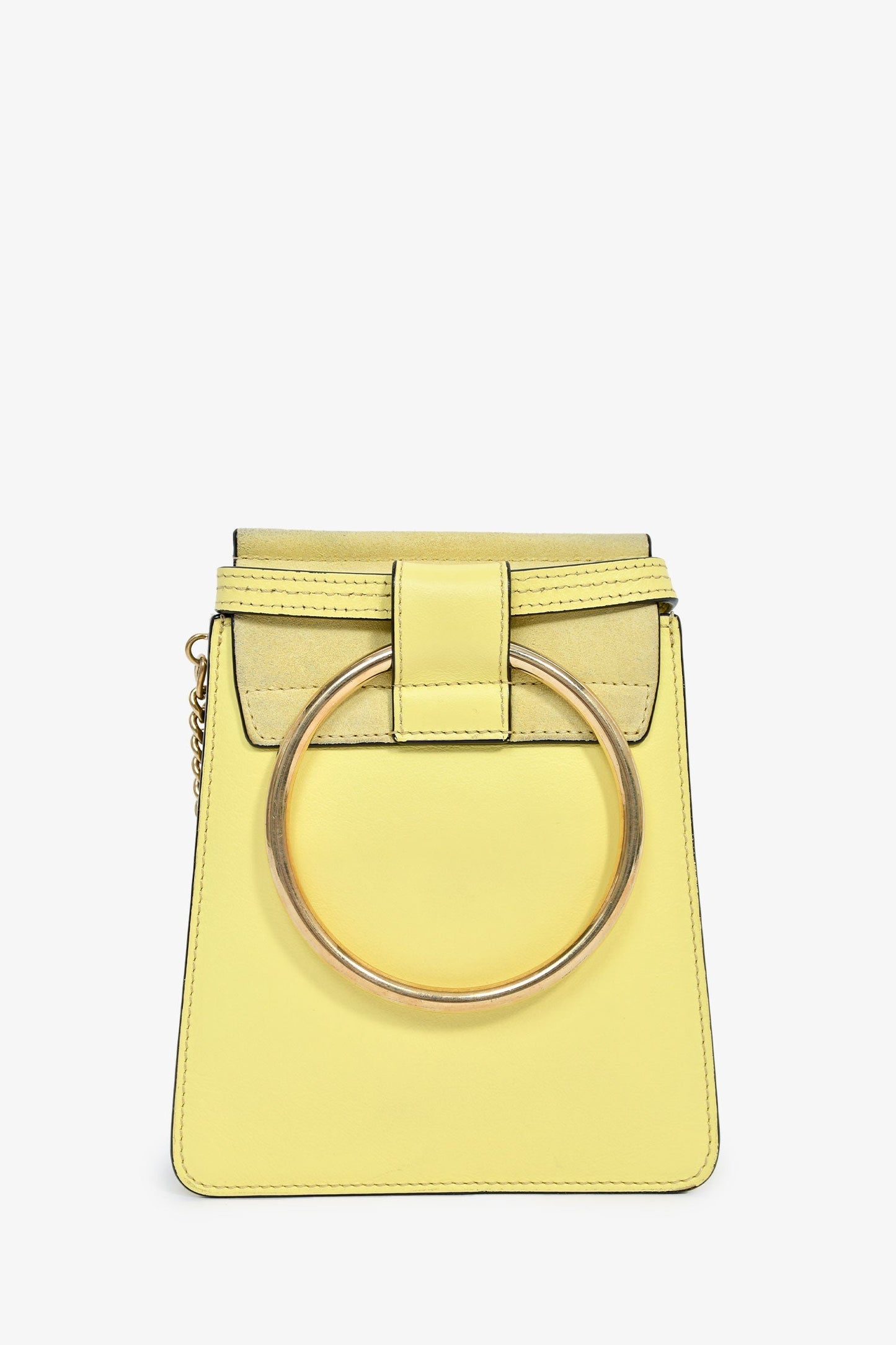 Chloe Yellow Leather Mini Faye Bag