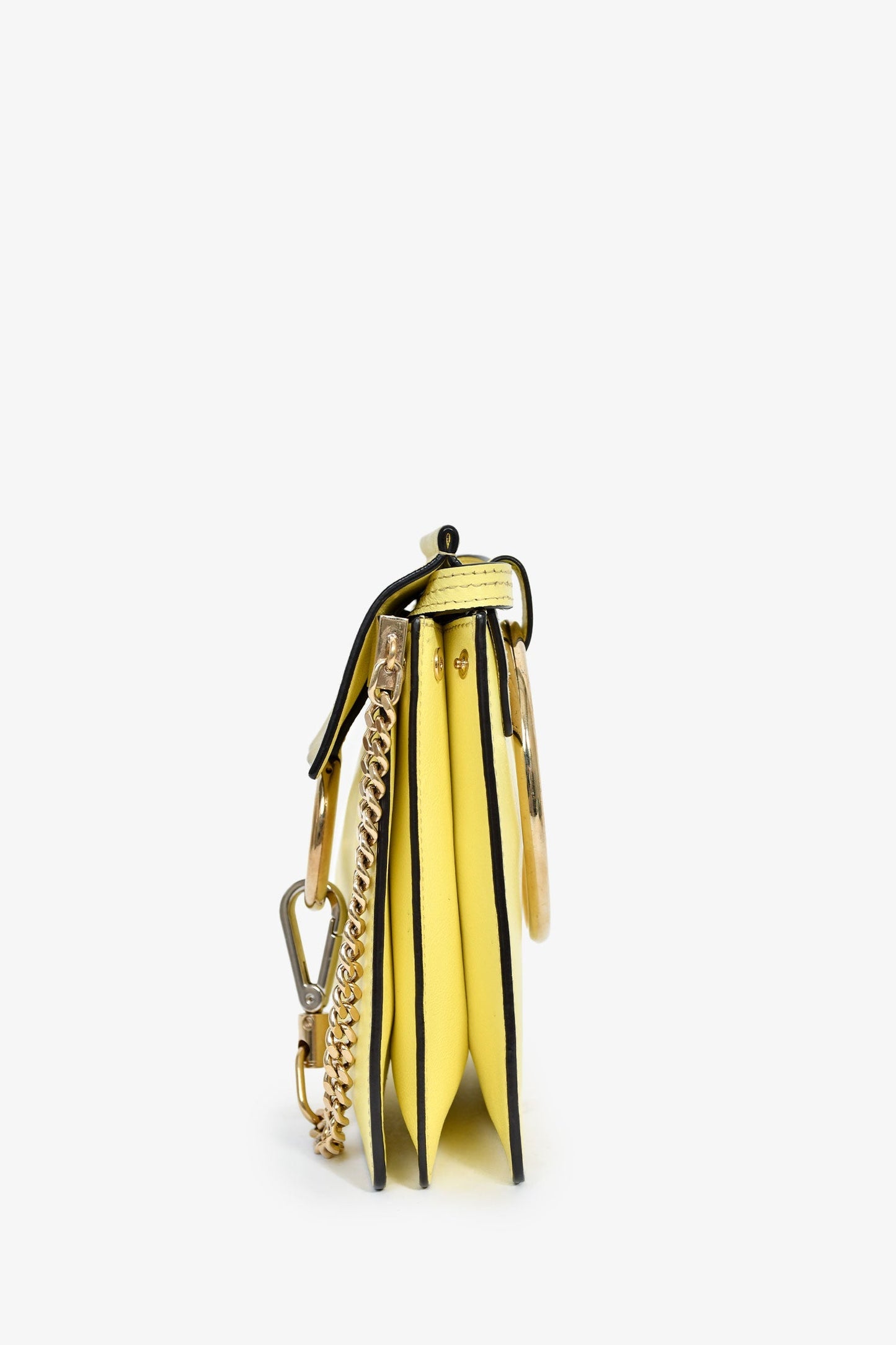 Chloe Yellow Leather Mini Faye Bag