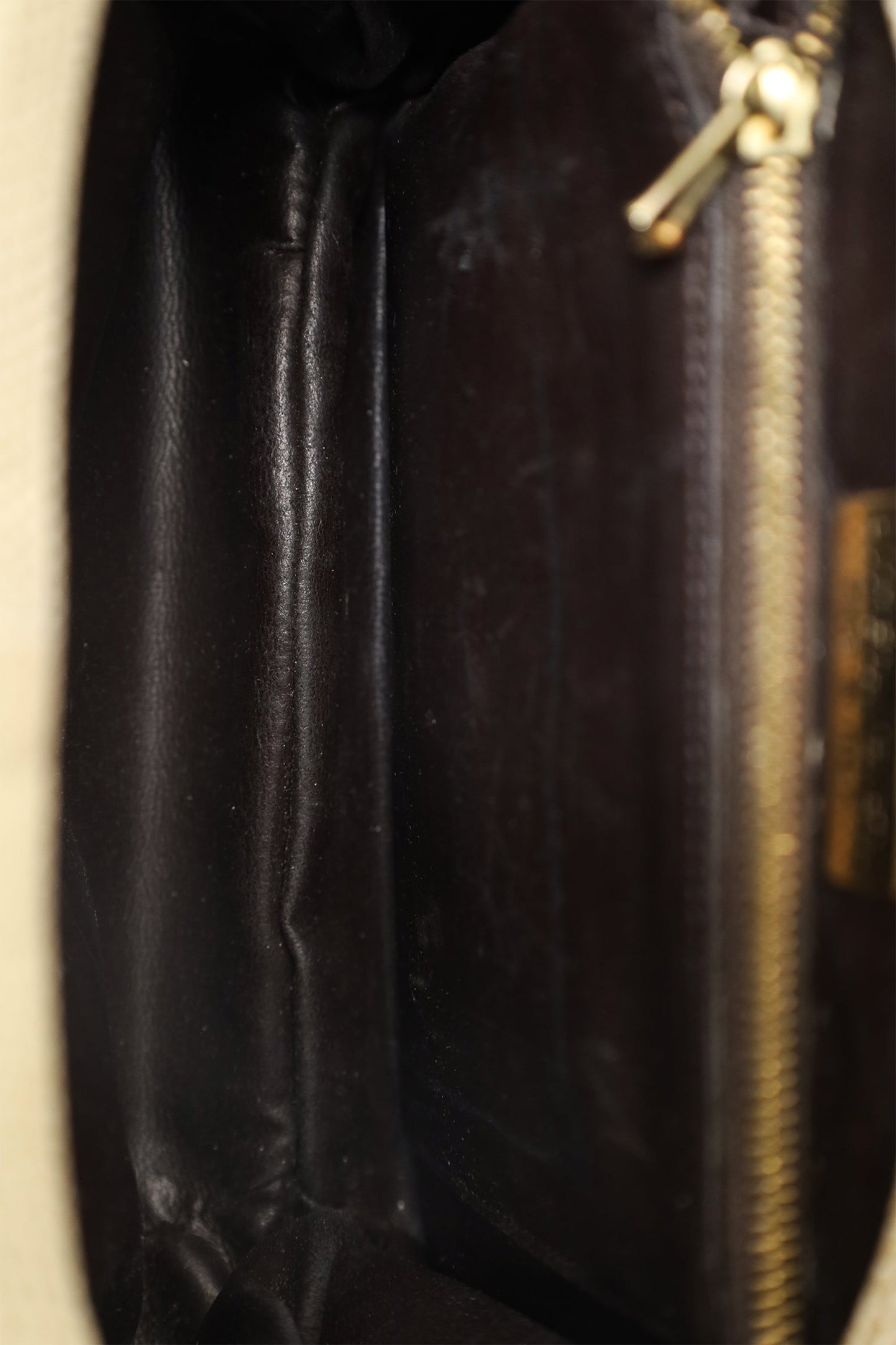Bottega Veneta Beige Croc Vintage Clutch
