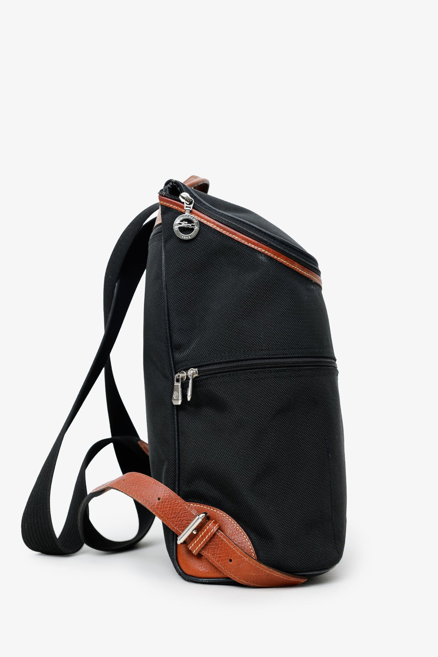 Longchamp Black Nylon Backpack