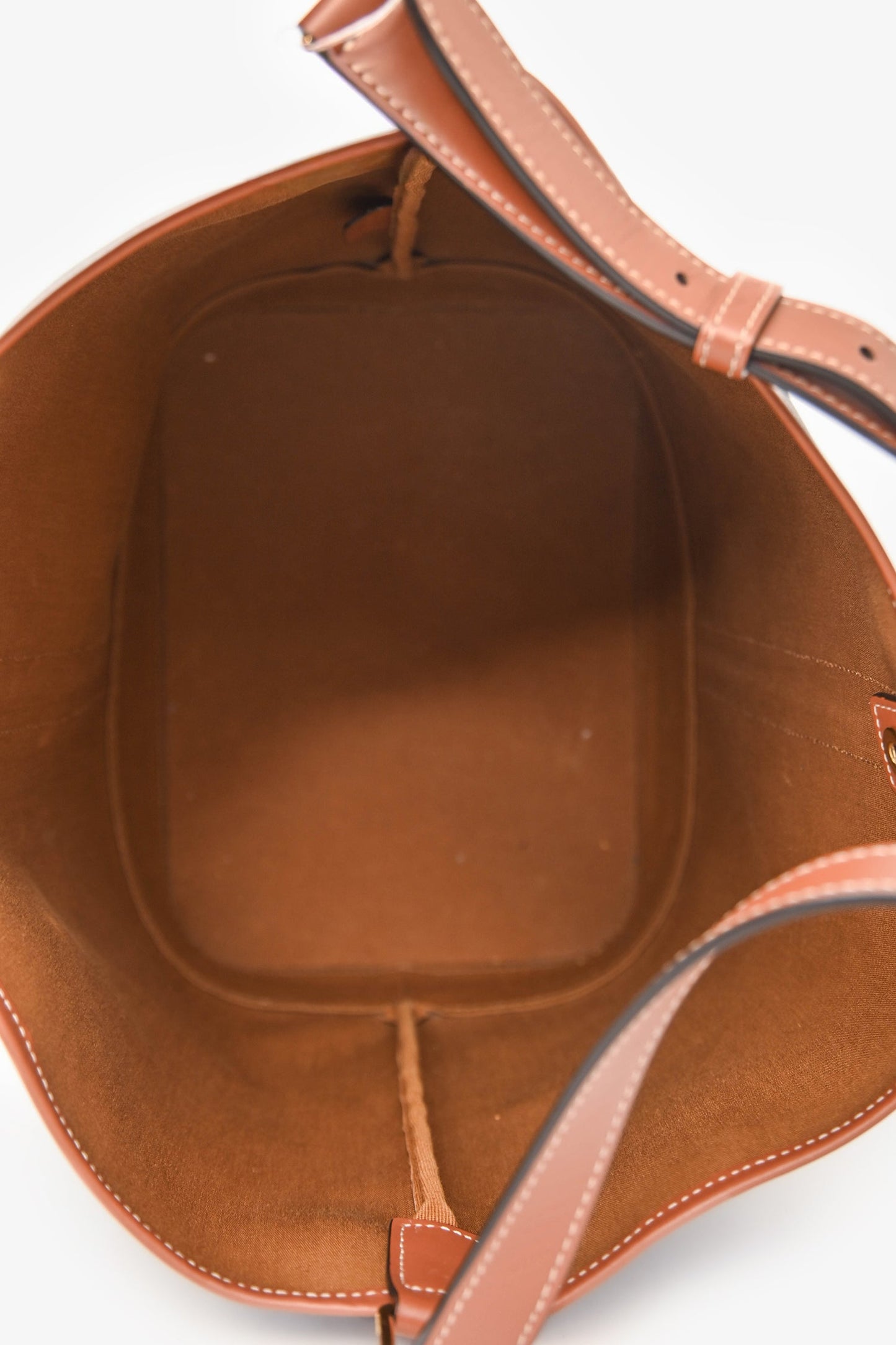 Celine 2022 Brown Canvas/Leather Triomphe Medium Bucket Bag