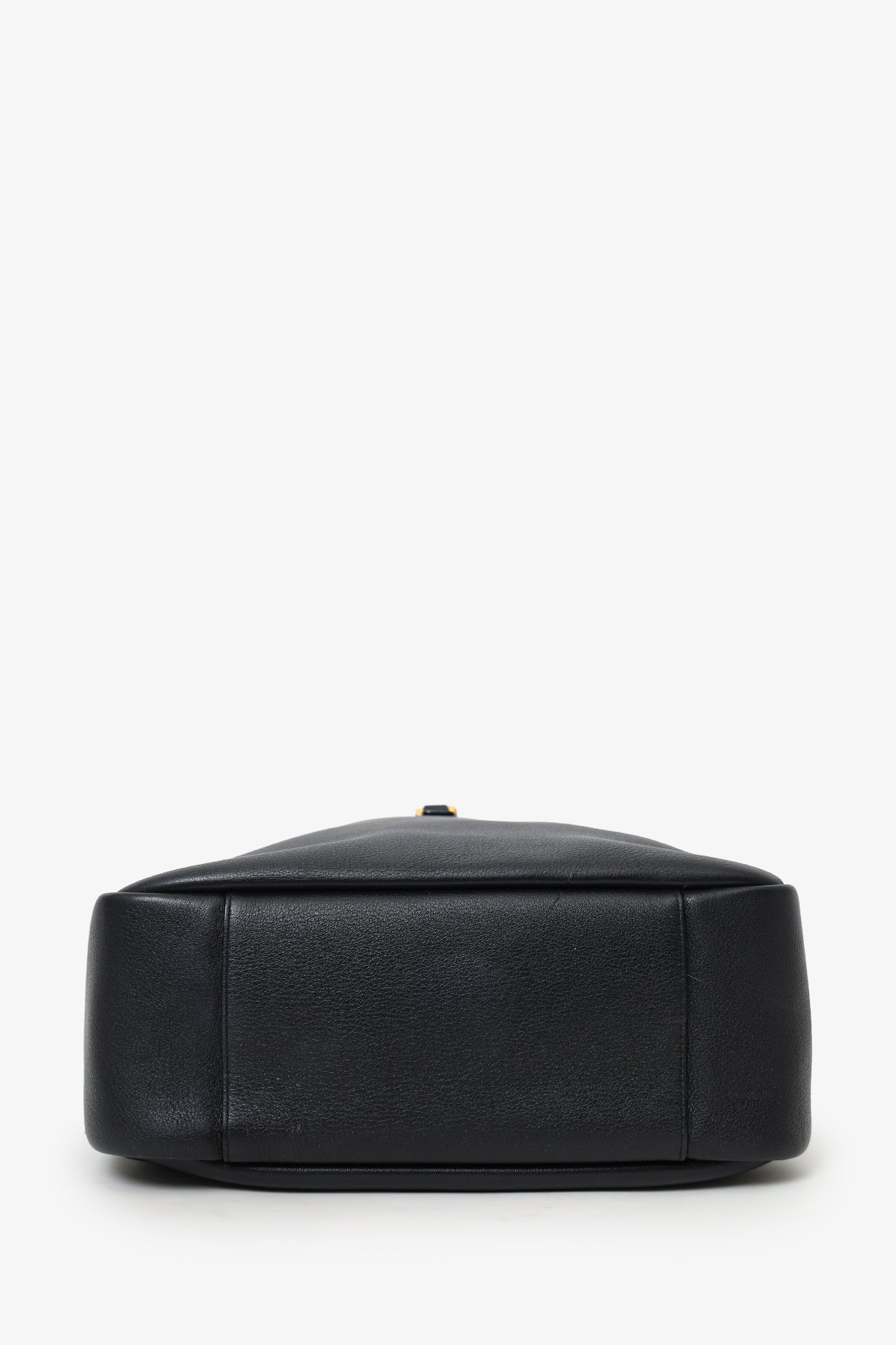 Saint Laurent Black Grained Leather Le 5 a 7 Large Shoulder Bag