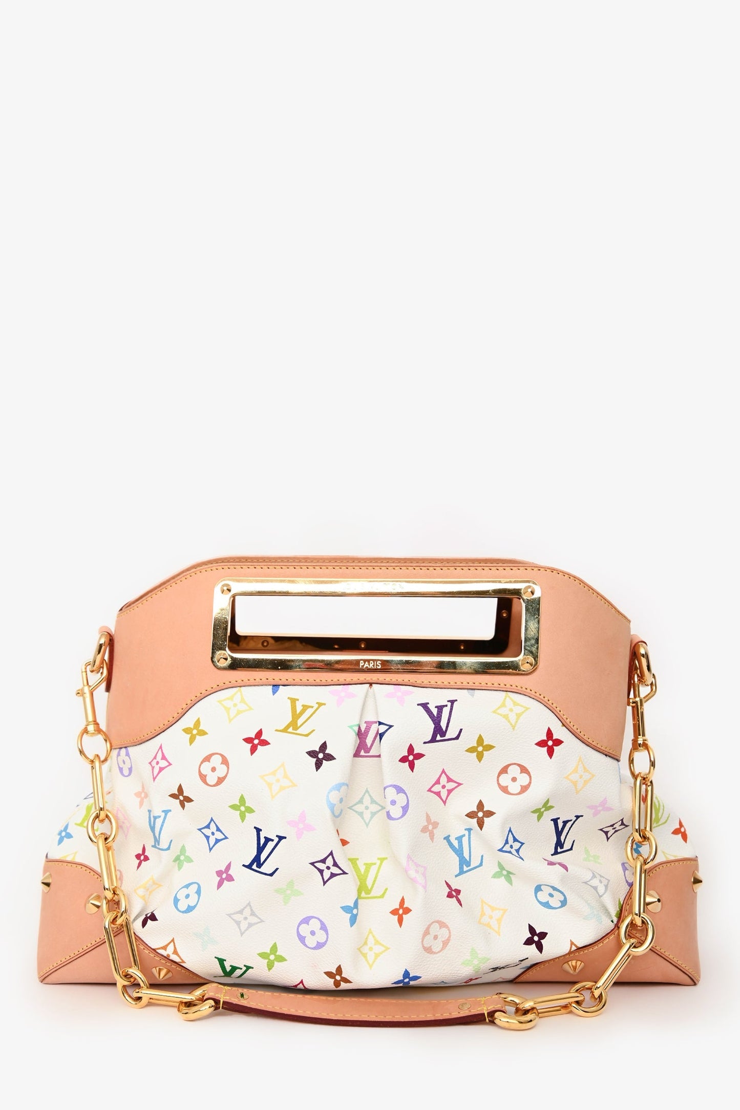 Louis Vuitton x Takashi Murakami White Multicolore Monogram Judy GM