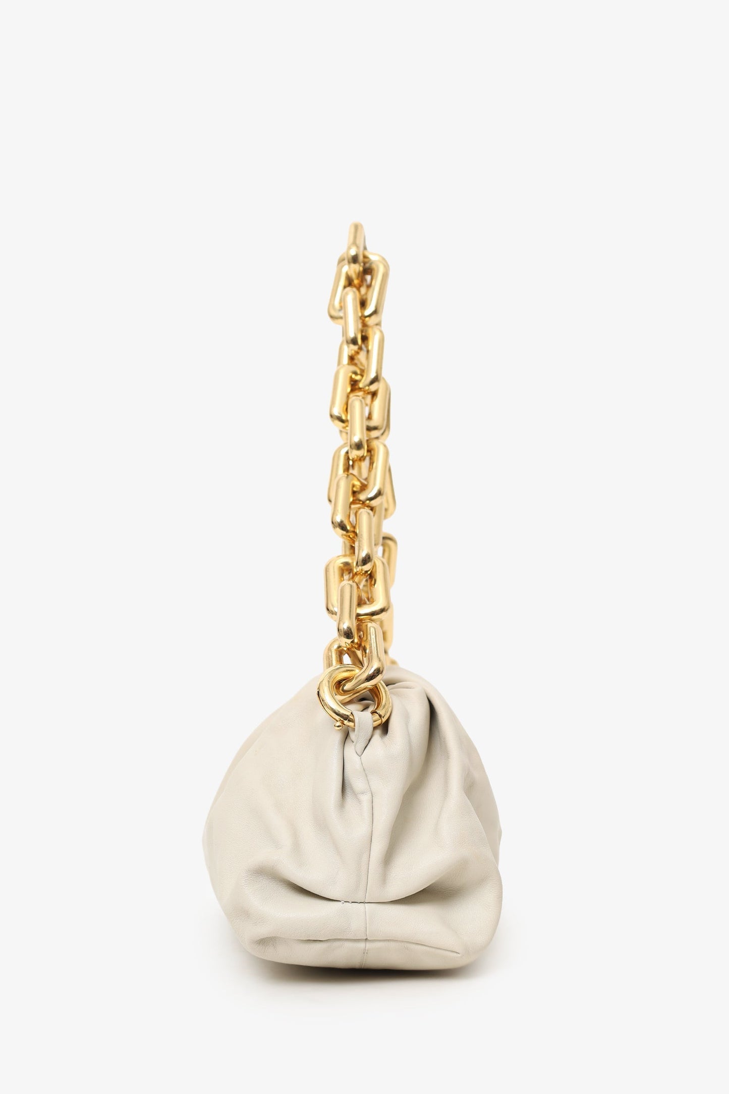 Bottega Veneta Beige Chain Pouch Bag