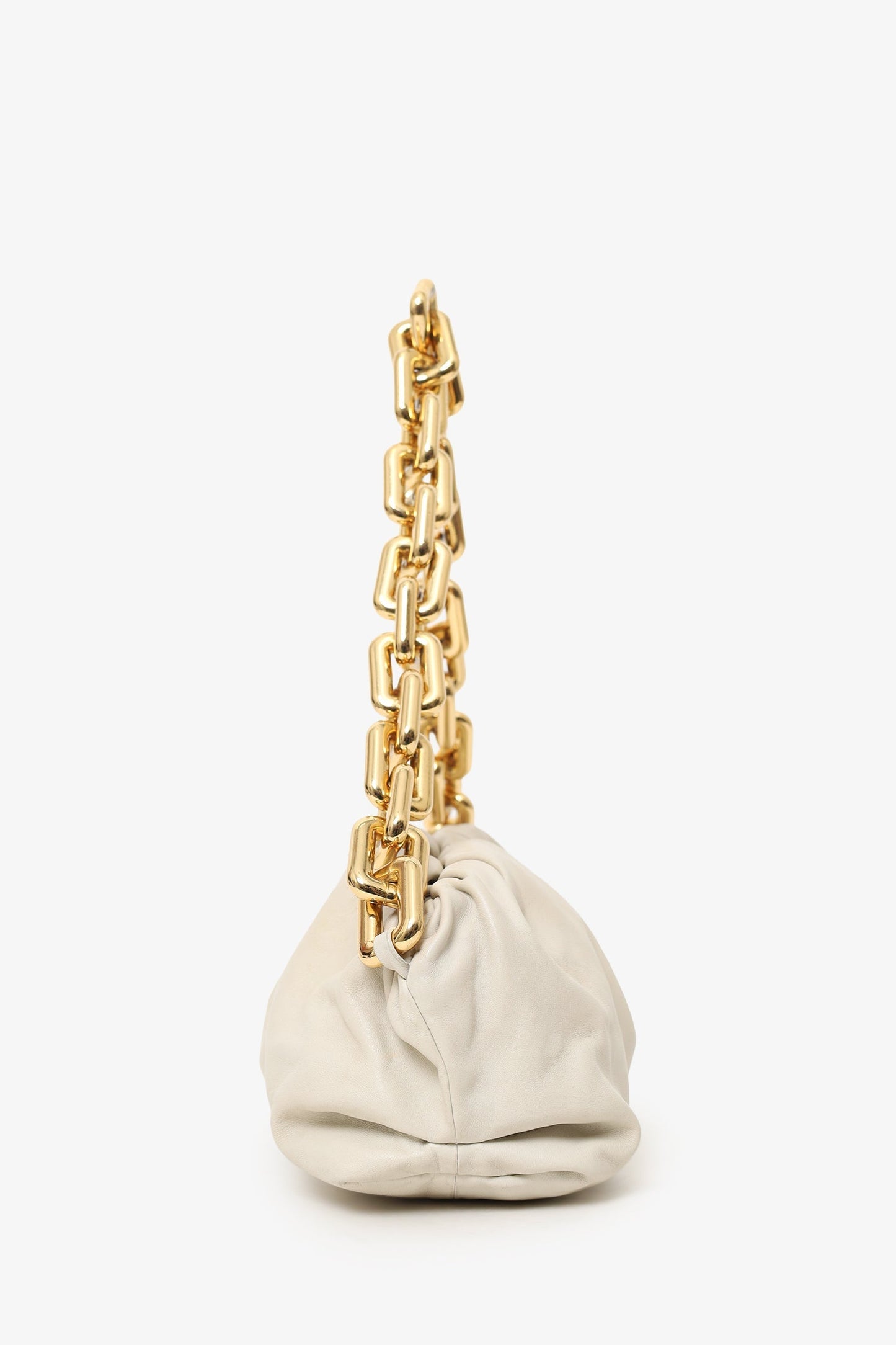 Bottega Veneta Beige Chain Pouch Bag