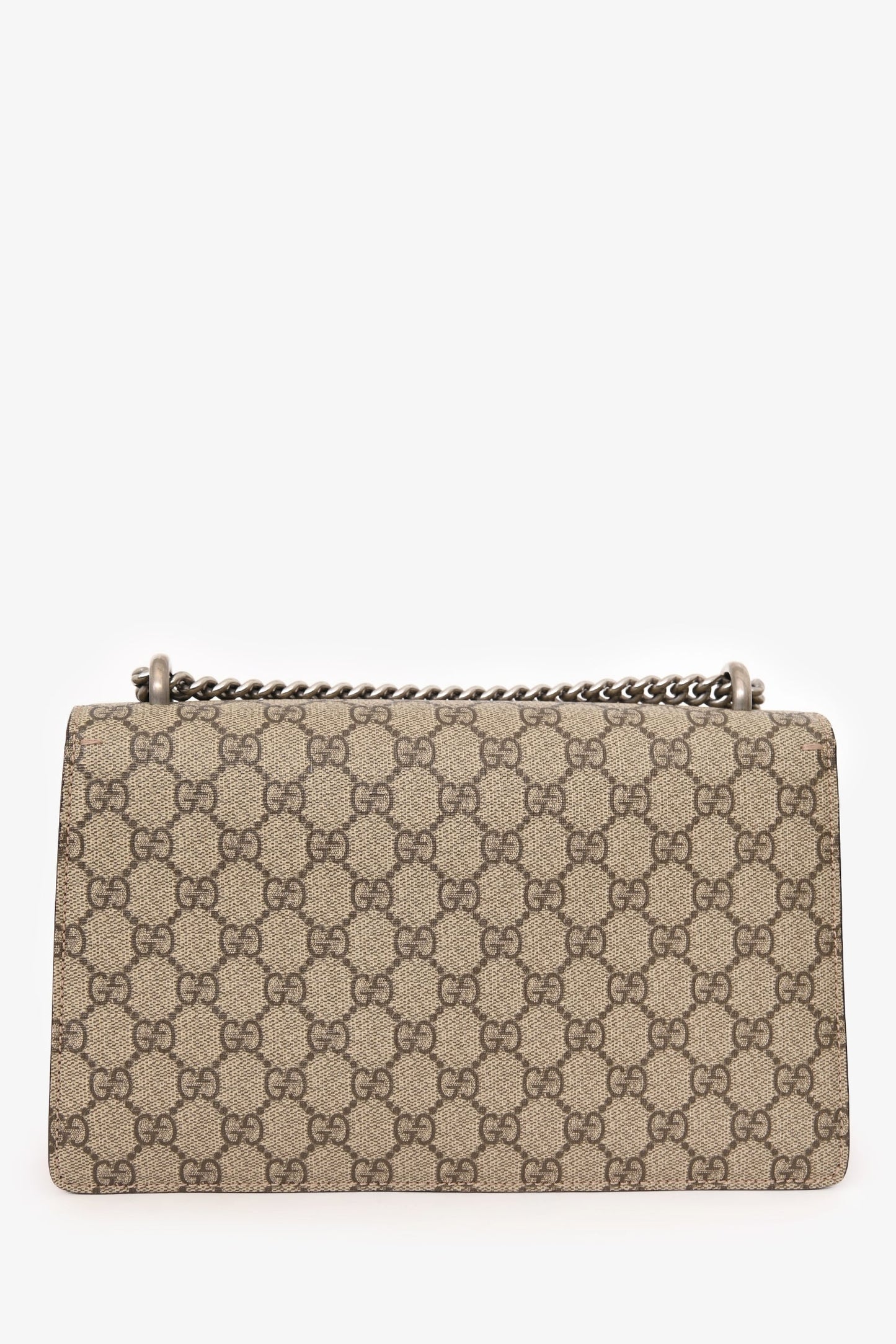 Gucci GG Supreme/Red Suede Small Dionysus Shoulder Bag