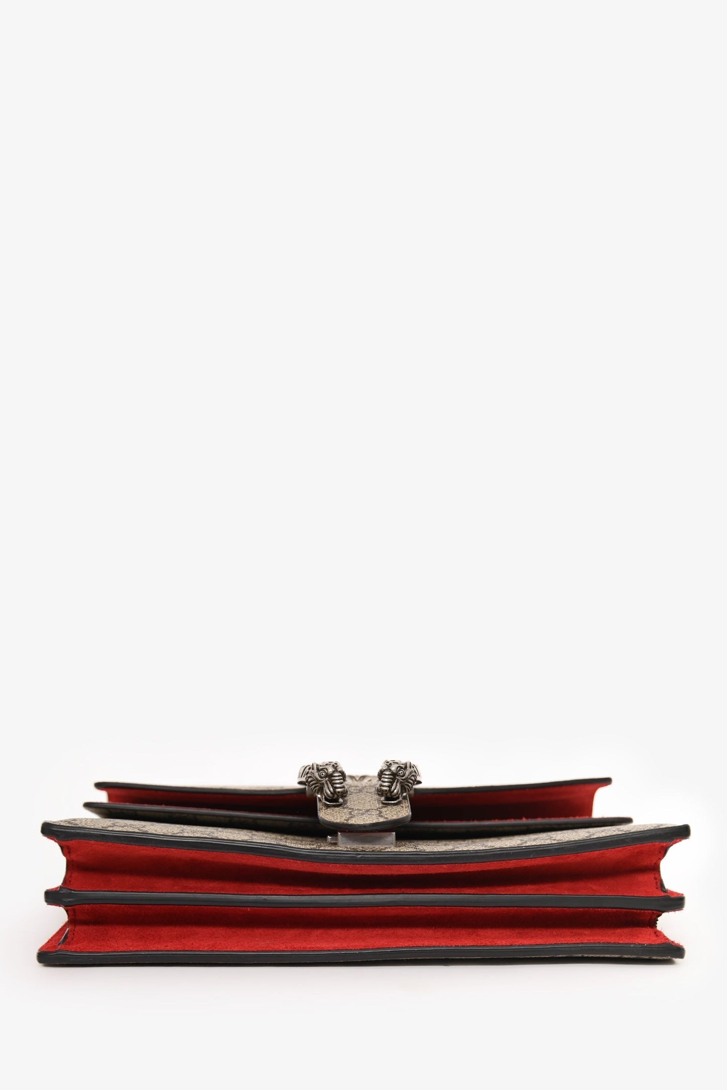Gucci GG Supreme/Red Suede Small Dionysus Shoulder Bag