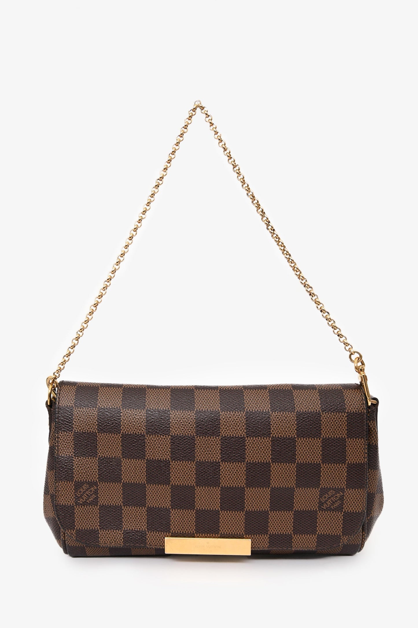 Louis Vuitton 2014 Damier Ebene Eva Pochette With Strap