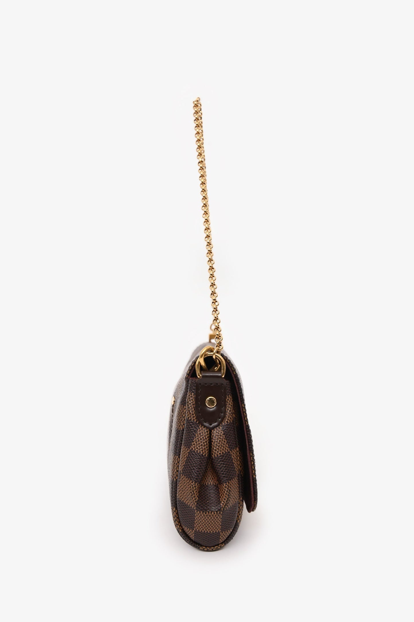 Louis Vuitton 2014 Damier Ebene Eva Pochette With Strap