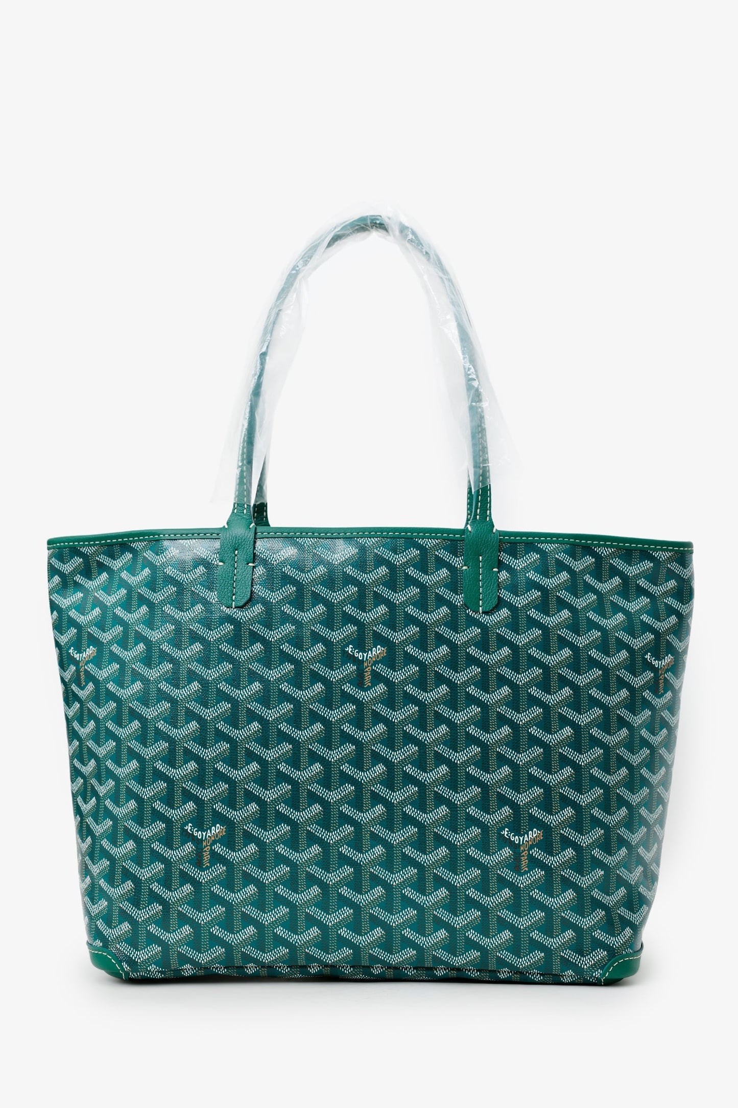 Goyard 2025 Green Goyardine Canvas 'Artois' MM Tote