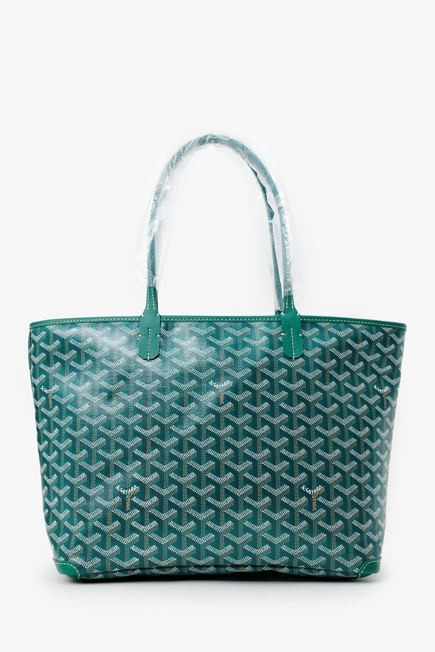Goyard 2025 Green Goyardine Canvas 'Artois' MM Tote