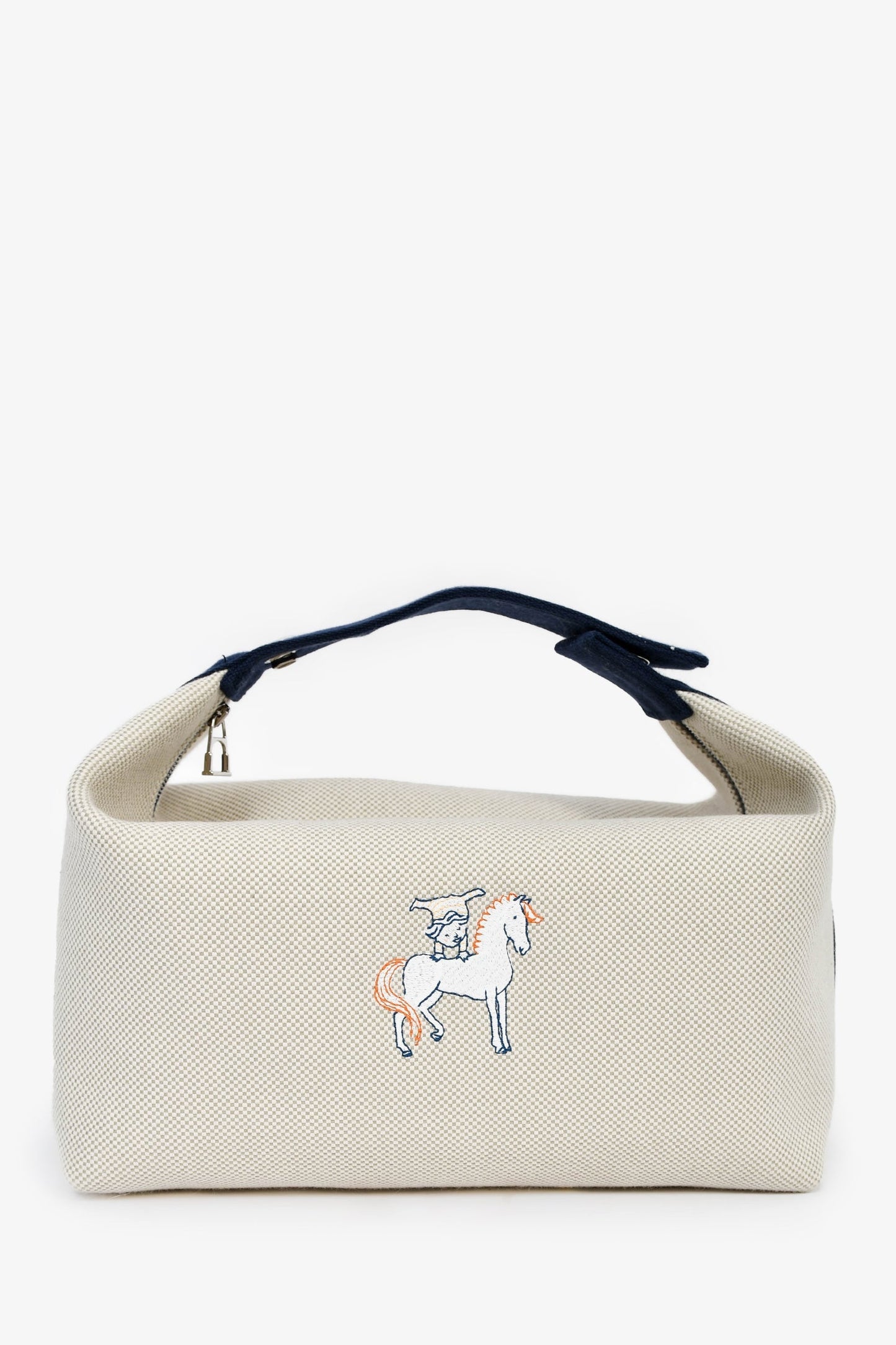Hermès Canvas Bride-a-Brac 'Cabriole' GM Pouch Bag