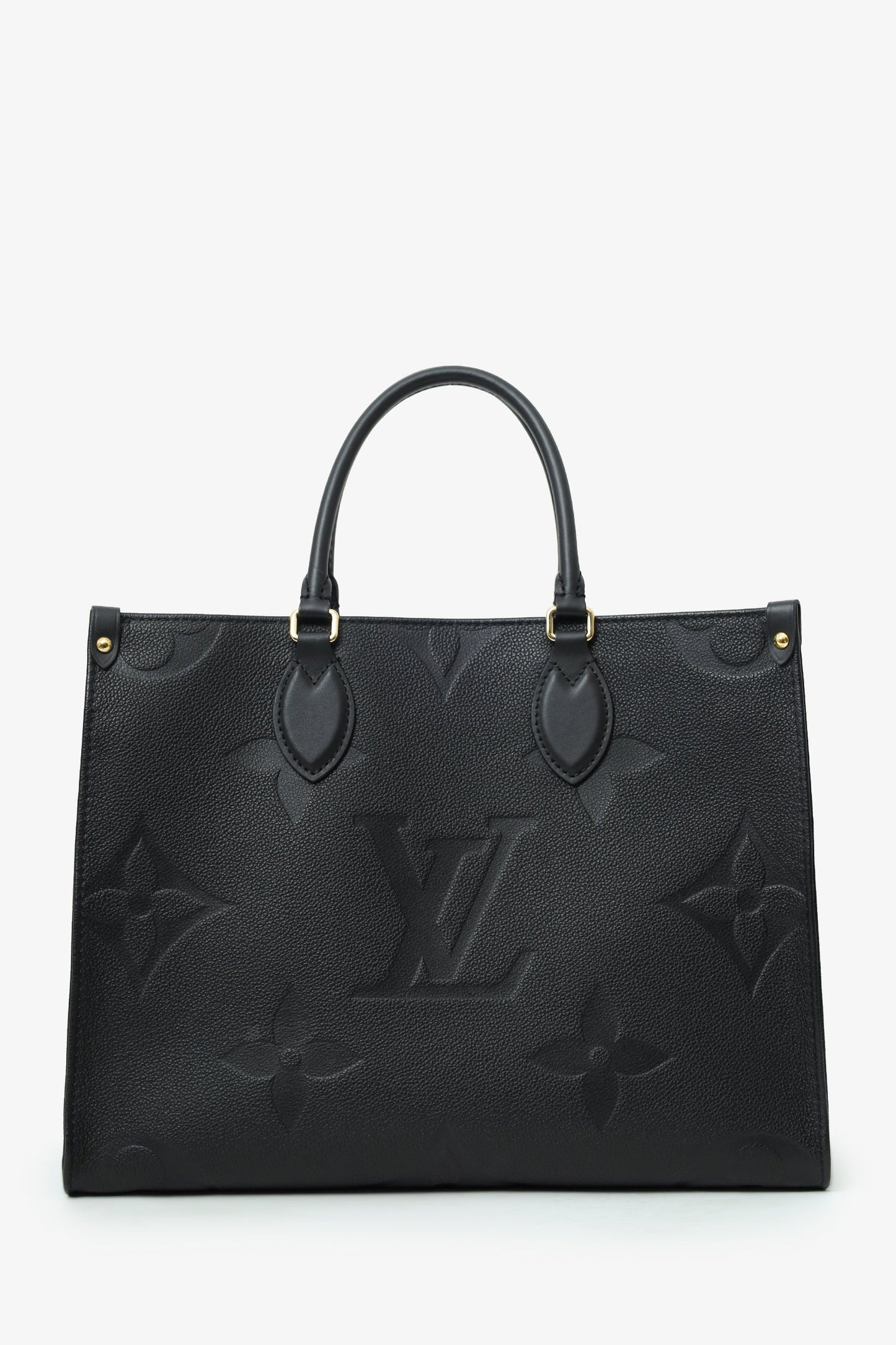 Louis Vuitton Black Monogram Empreinte Leather OnTheGo MM