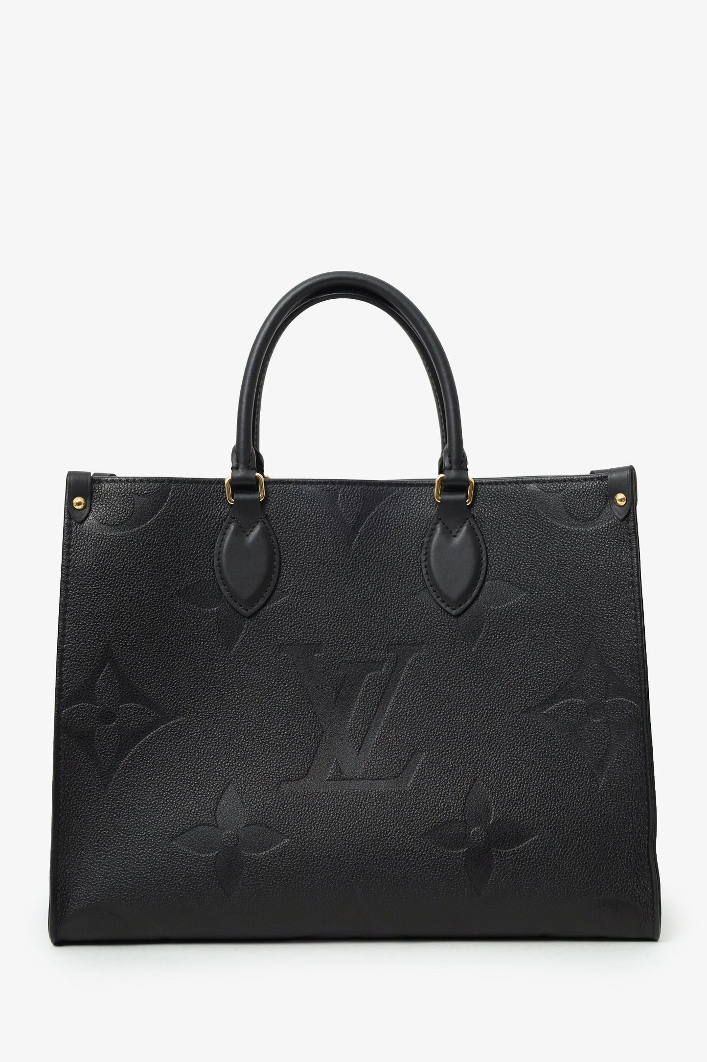 Louis Vuitton Black Monogram Empreinte Leather OnTheGo MM