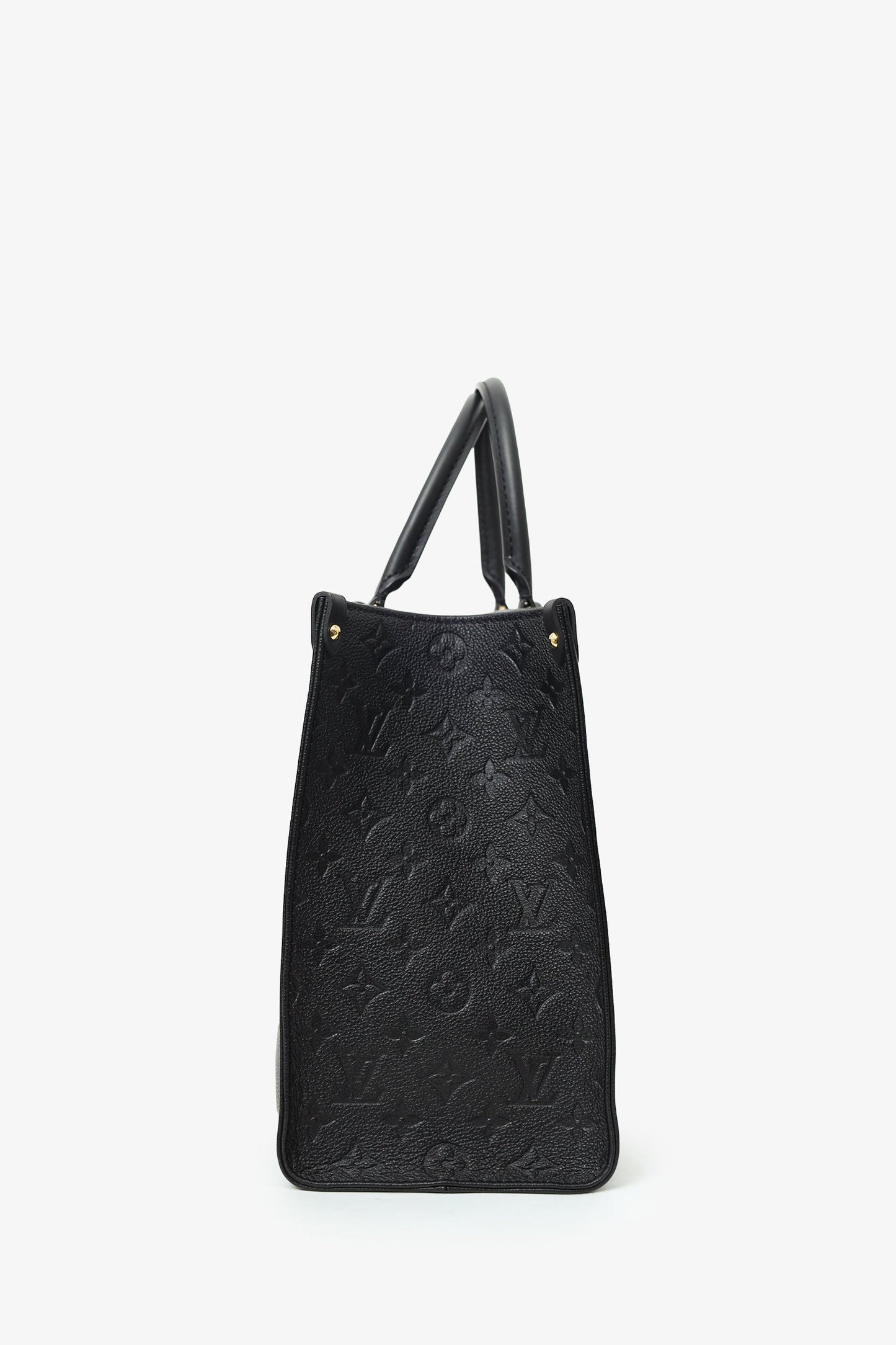 Louis Vuitton Black Monogram Empreinte Leather OnTheGo MM