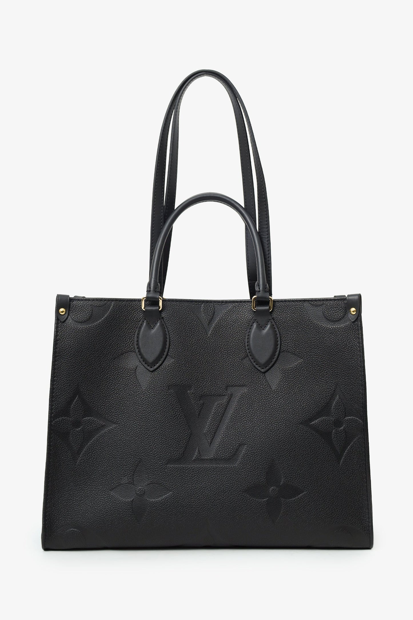 Louis Vuitton Black Monogram Empreinte Leather OnTheGo MM
