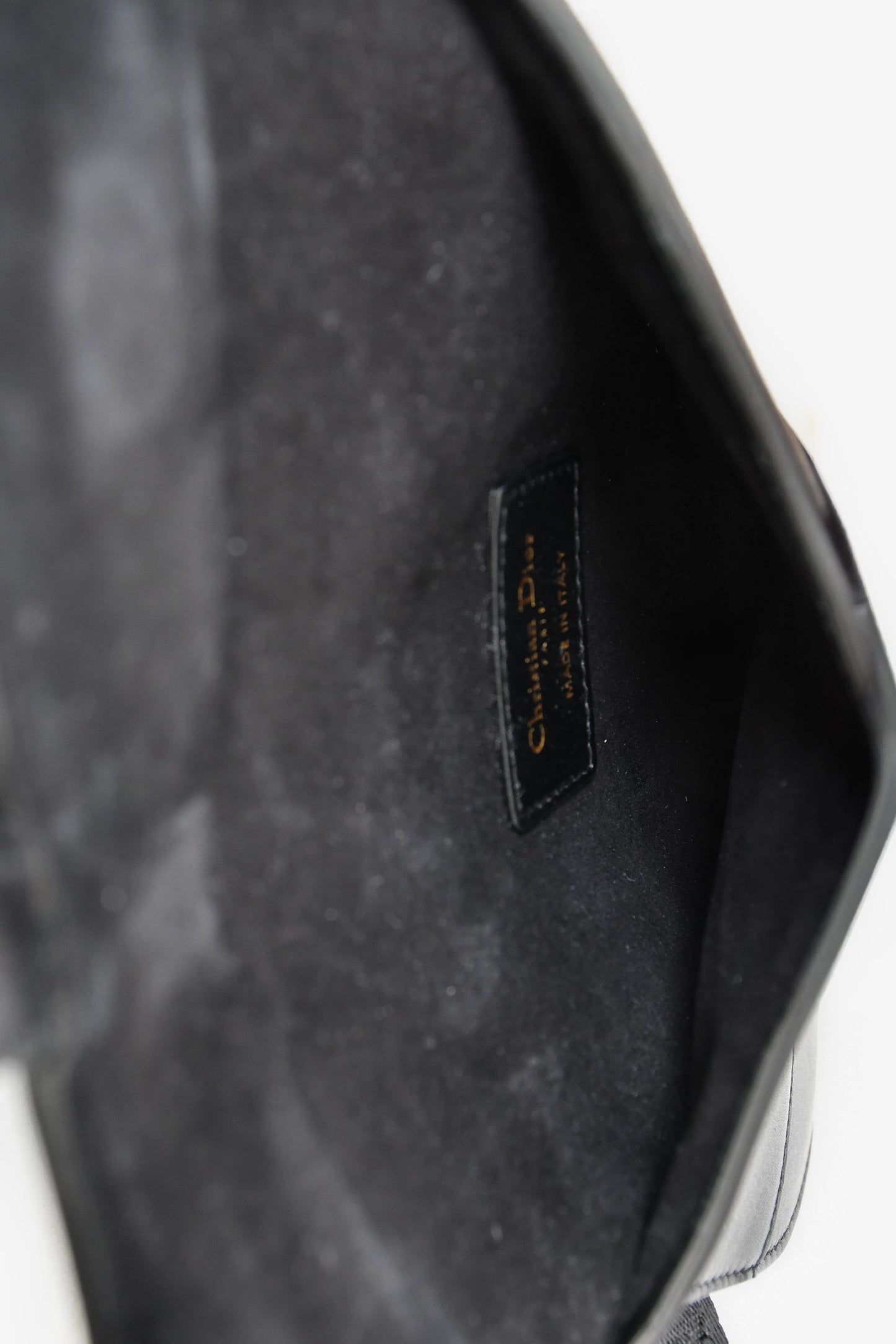 Christian Dior 2019 Black Leather Saddle Belt Bag
