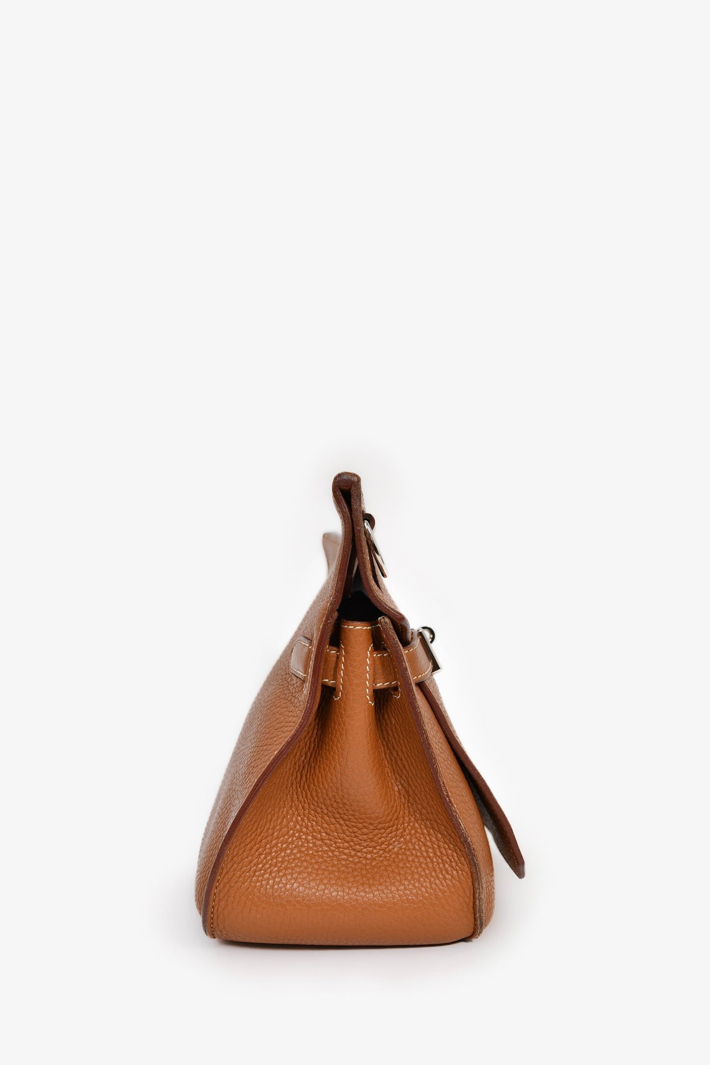 Hermès Gold Clemence Leather Jypsiere 28 Bag