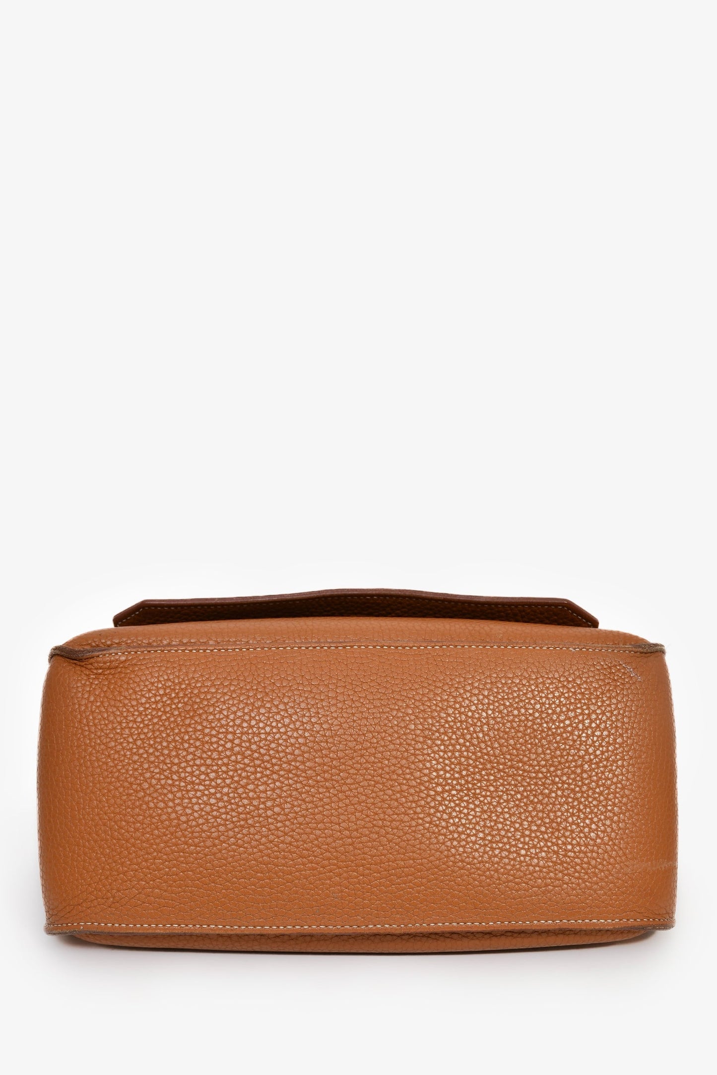 Hermès Gold Clemence Leather Jypsiere 28 Bag
