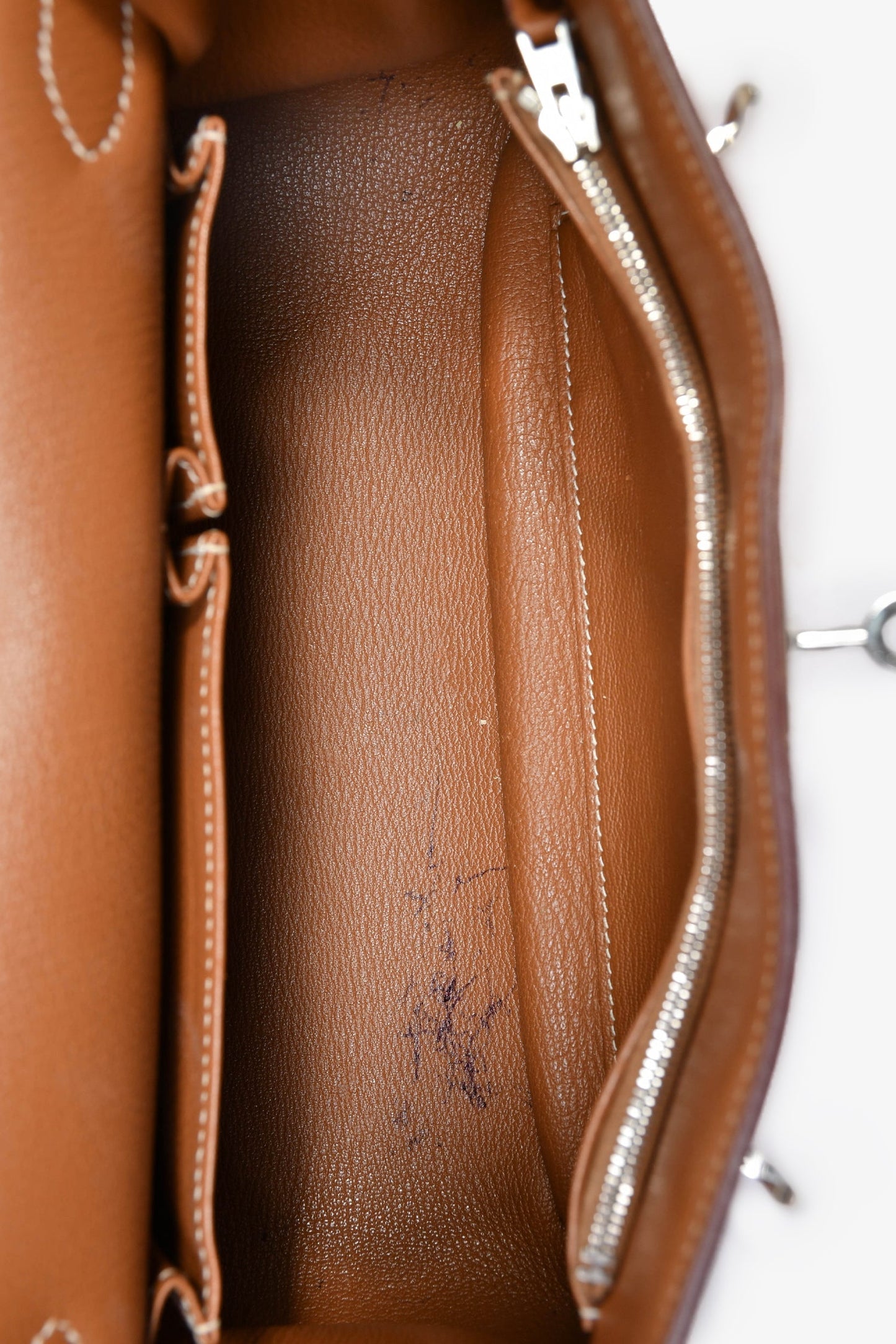 Hermès Gold Clemence Leather Jypsiere 28 Bag