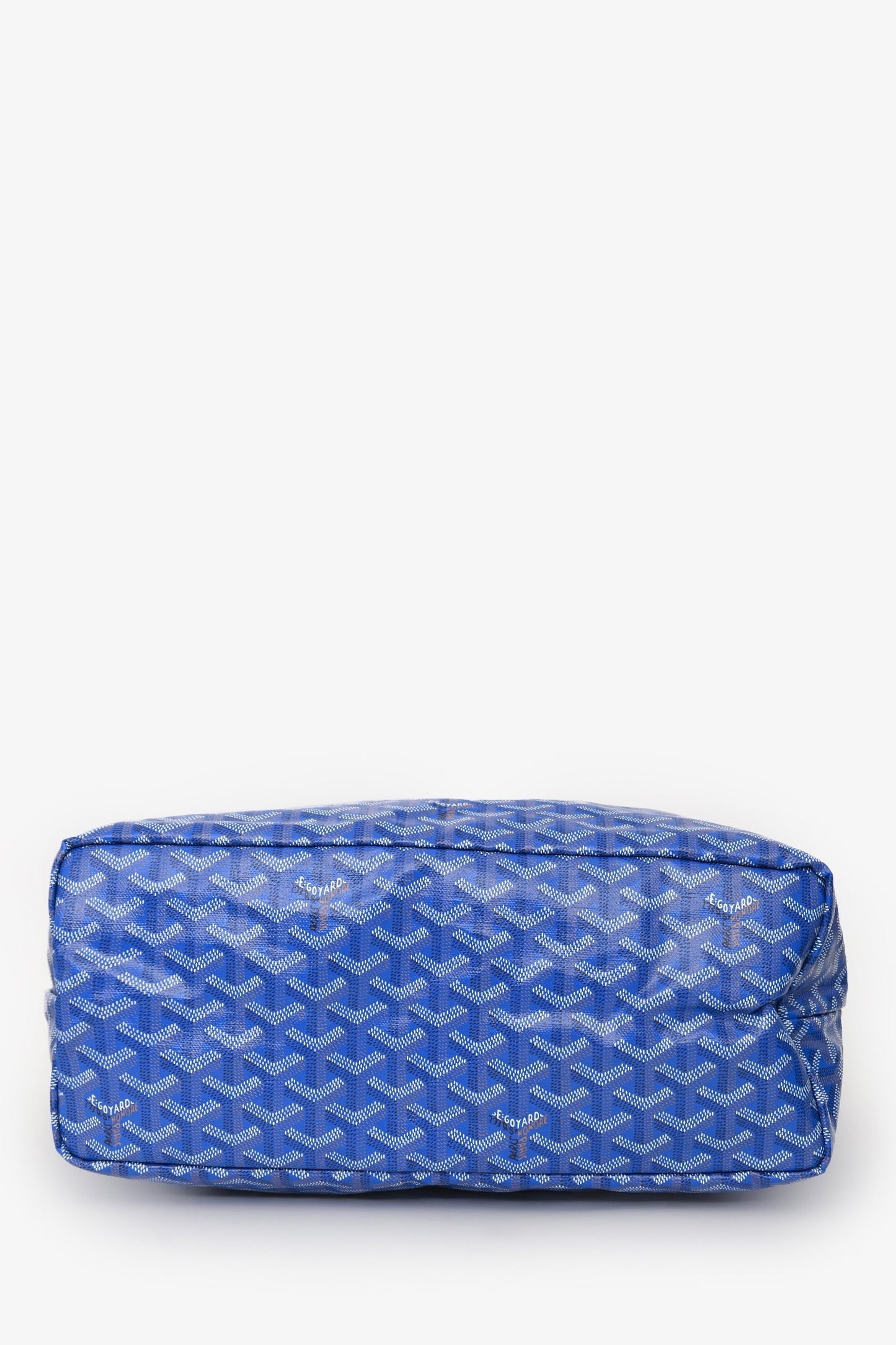 Goyard 2022 Blue Goyardine St. Louis PM Tote with Pouch