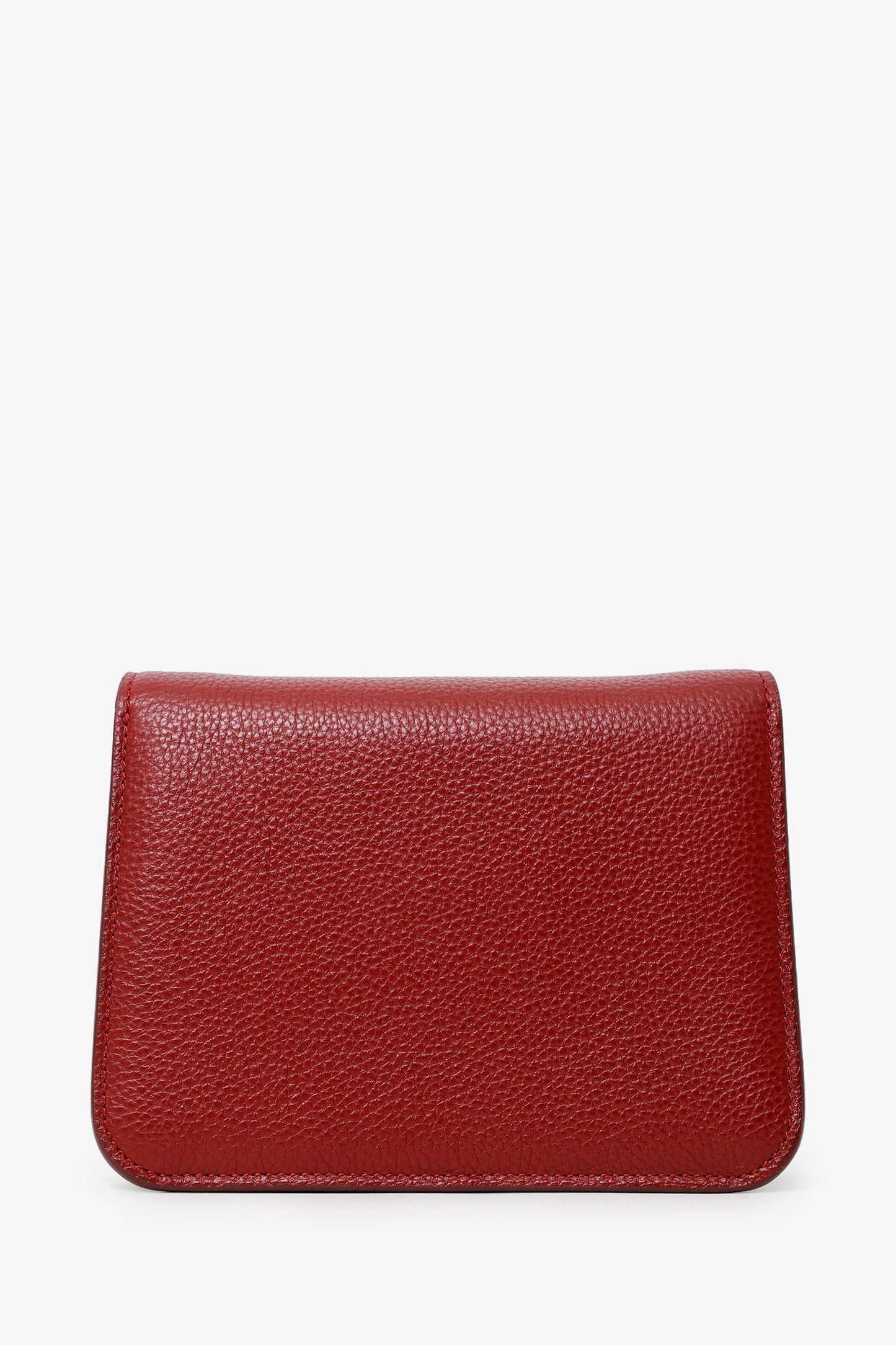 Salvatore Ferragamo Burgundy Leather Vara Bow Crossbody