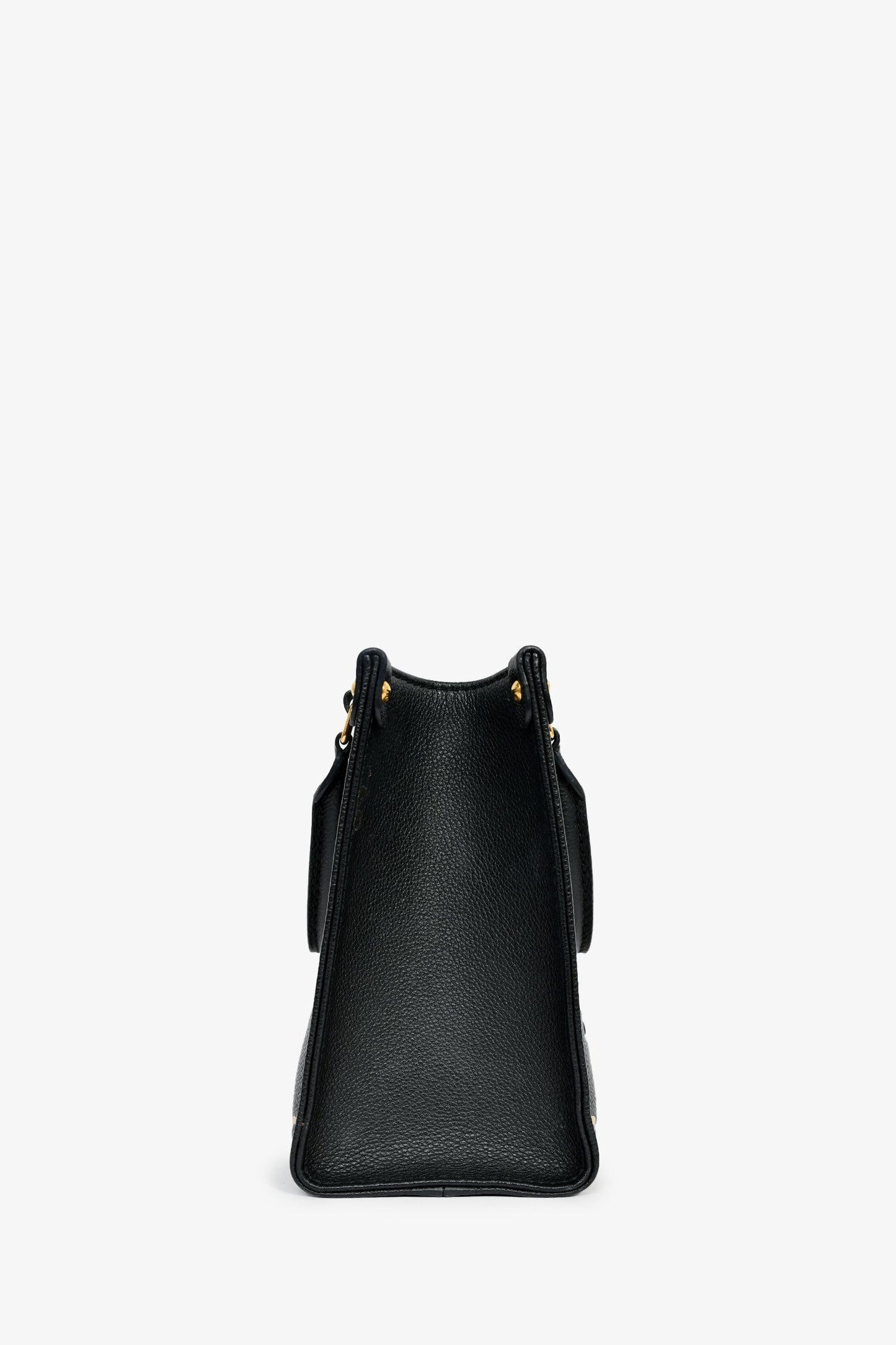 Louis Vuitton Black/Cream Leather Monogram Empreinte OnTheGo PM With Strap