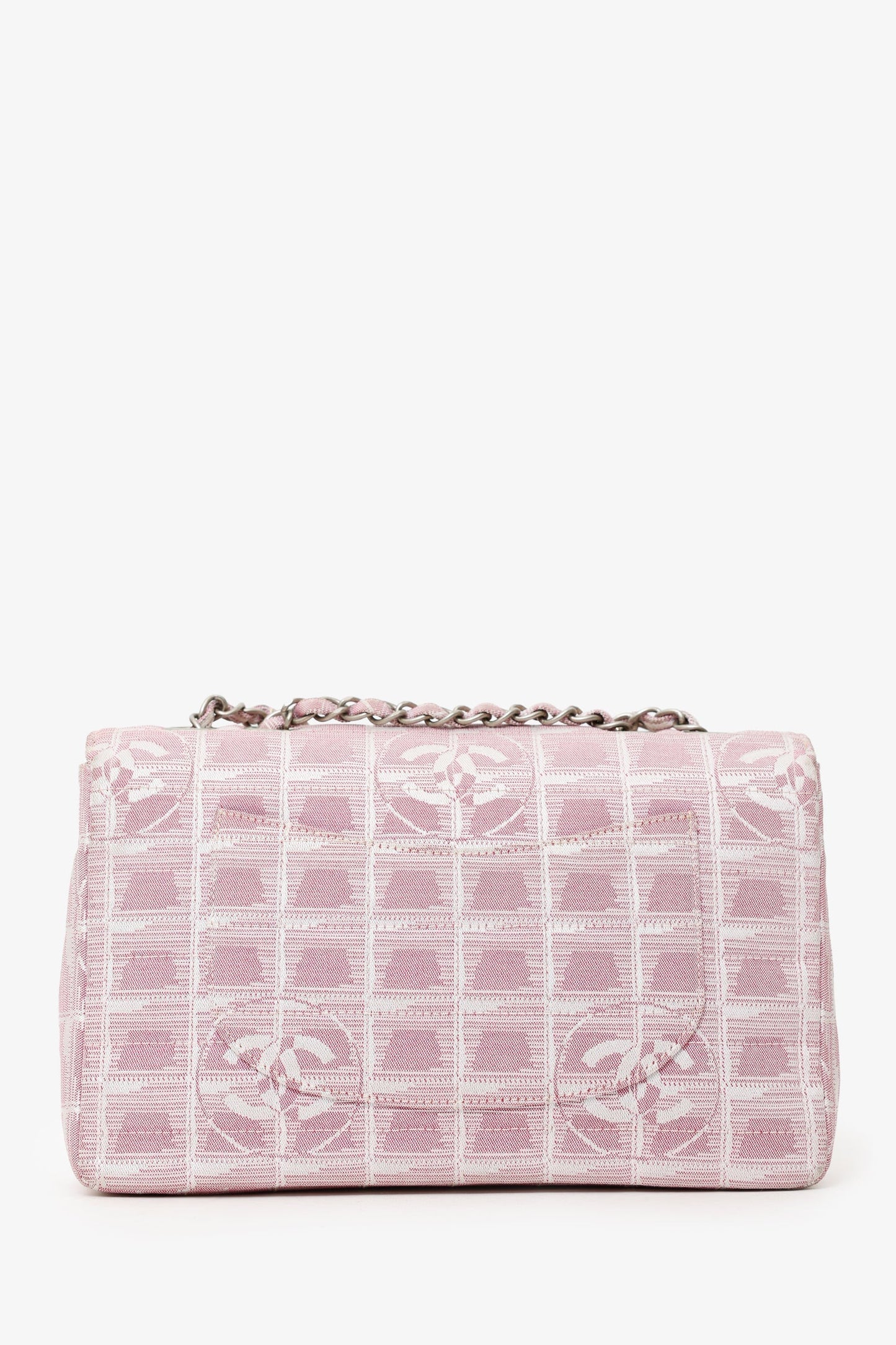 Chanel™ Pink Medium Travel 'Ligne' Flap Shoulder Bag