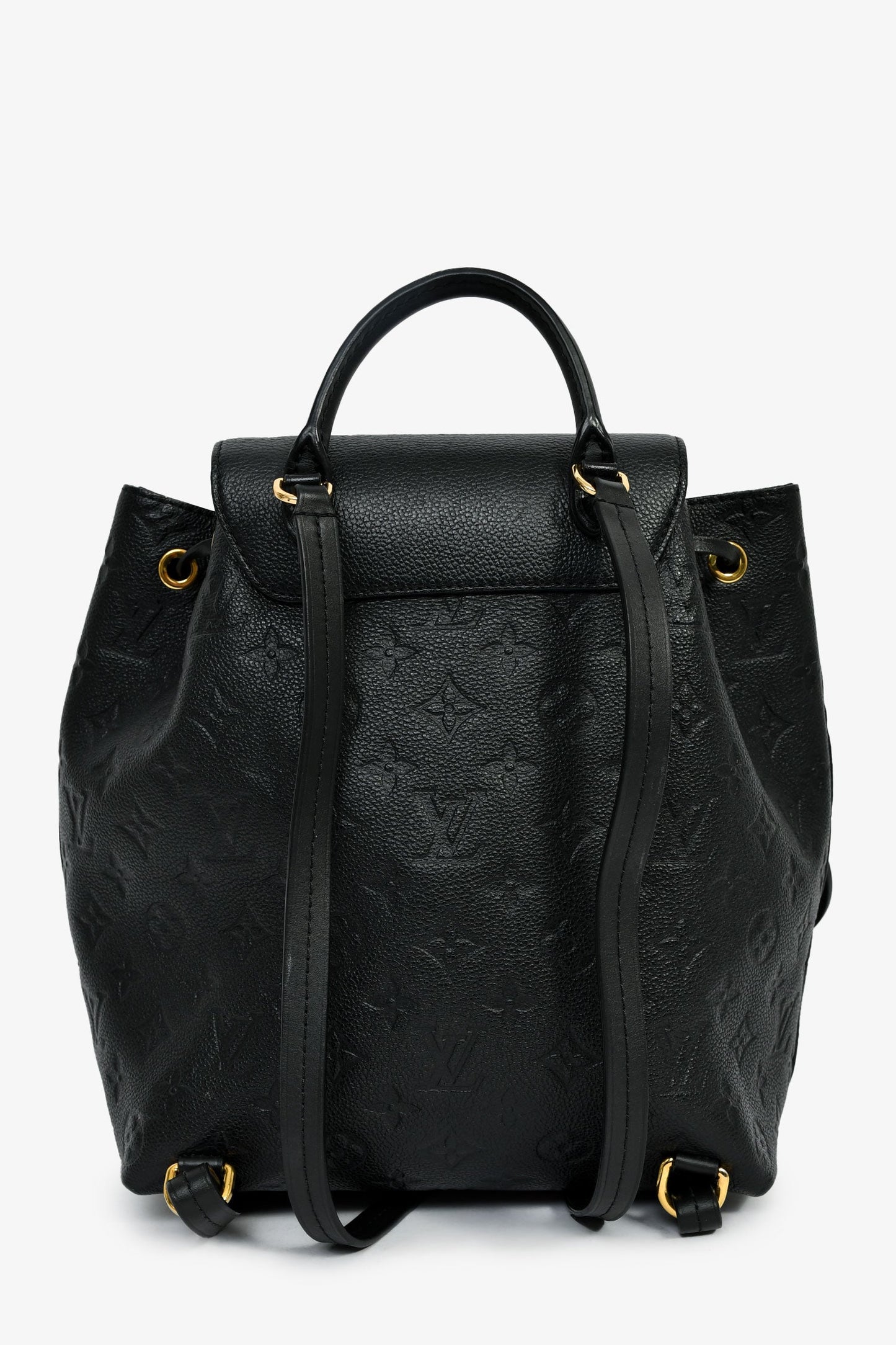 Louis Vuitton Black Monogram Empreinte Leather 'Montsouris' PM Backpack
