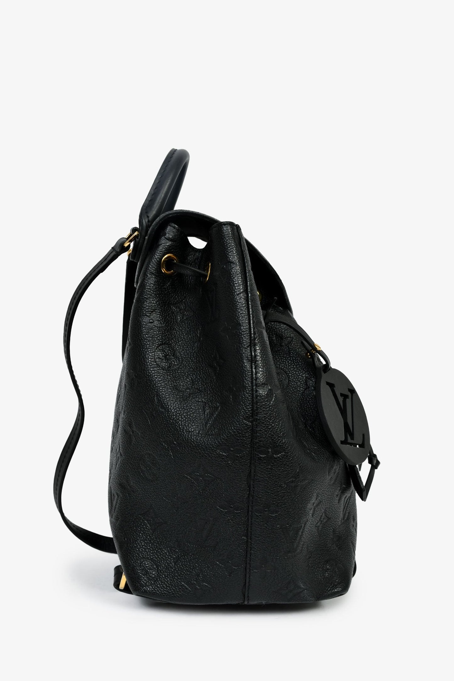 Louis Vuitton Black Monogram Empreinte Leather 'Montsouris' PM Backpack