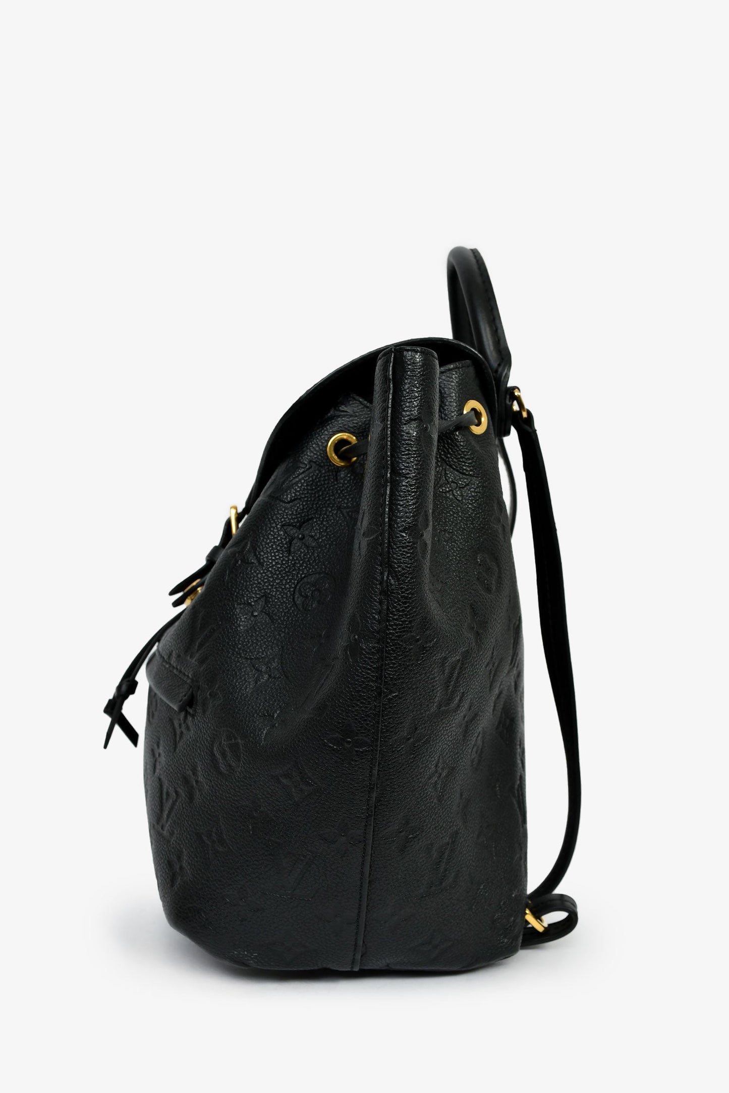 Louis Vuitton Black Monogram Empreinte Leather 'Montsouris' PM Backpack