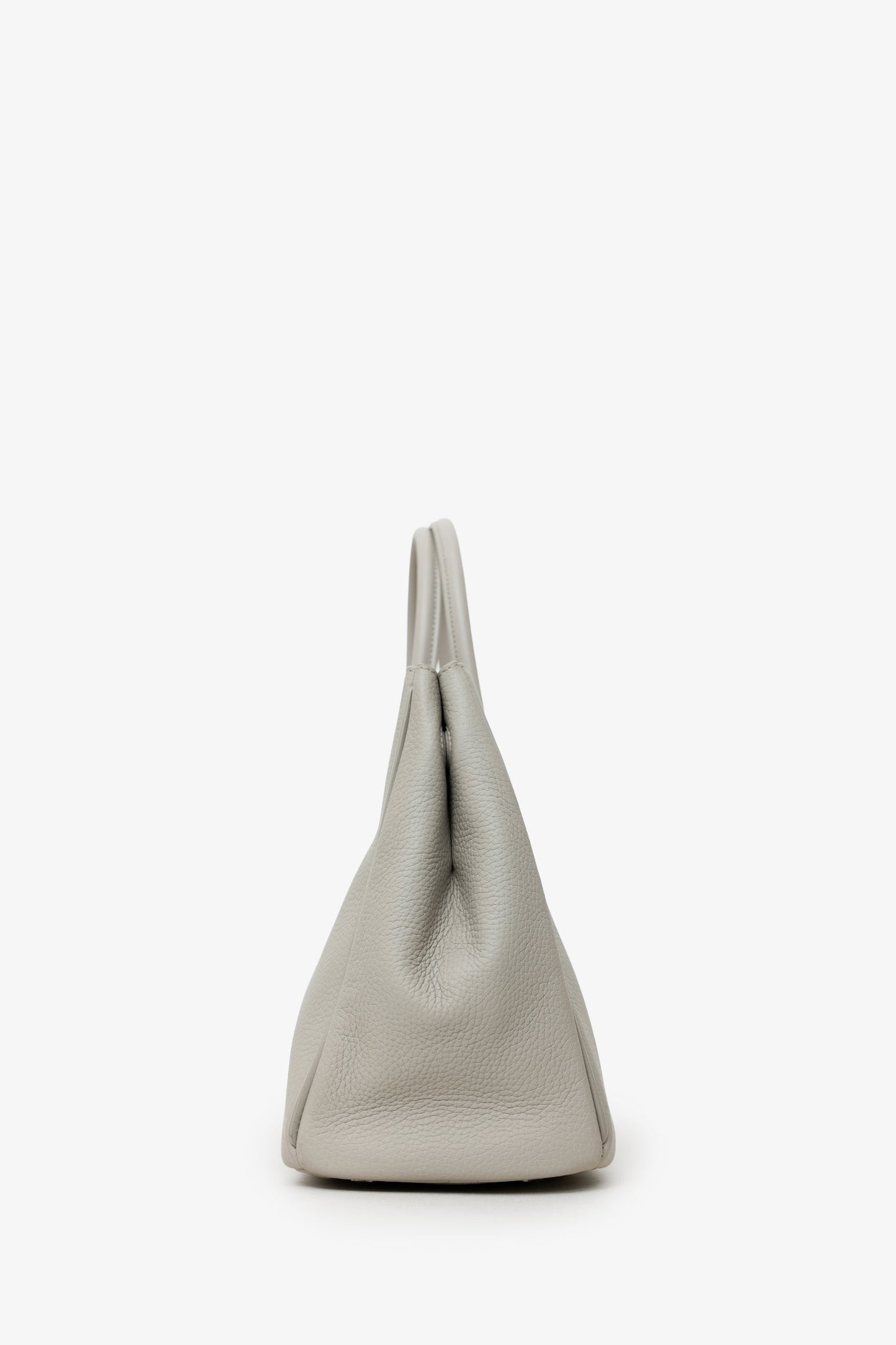 Burberry Taupe Leather Small Rocking Horse Tote Bag