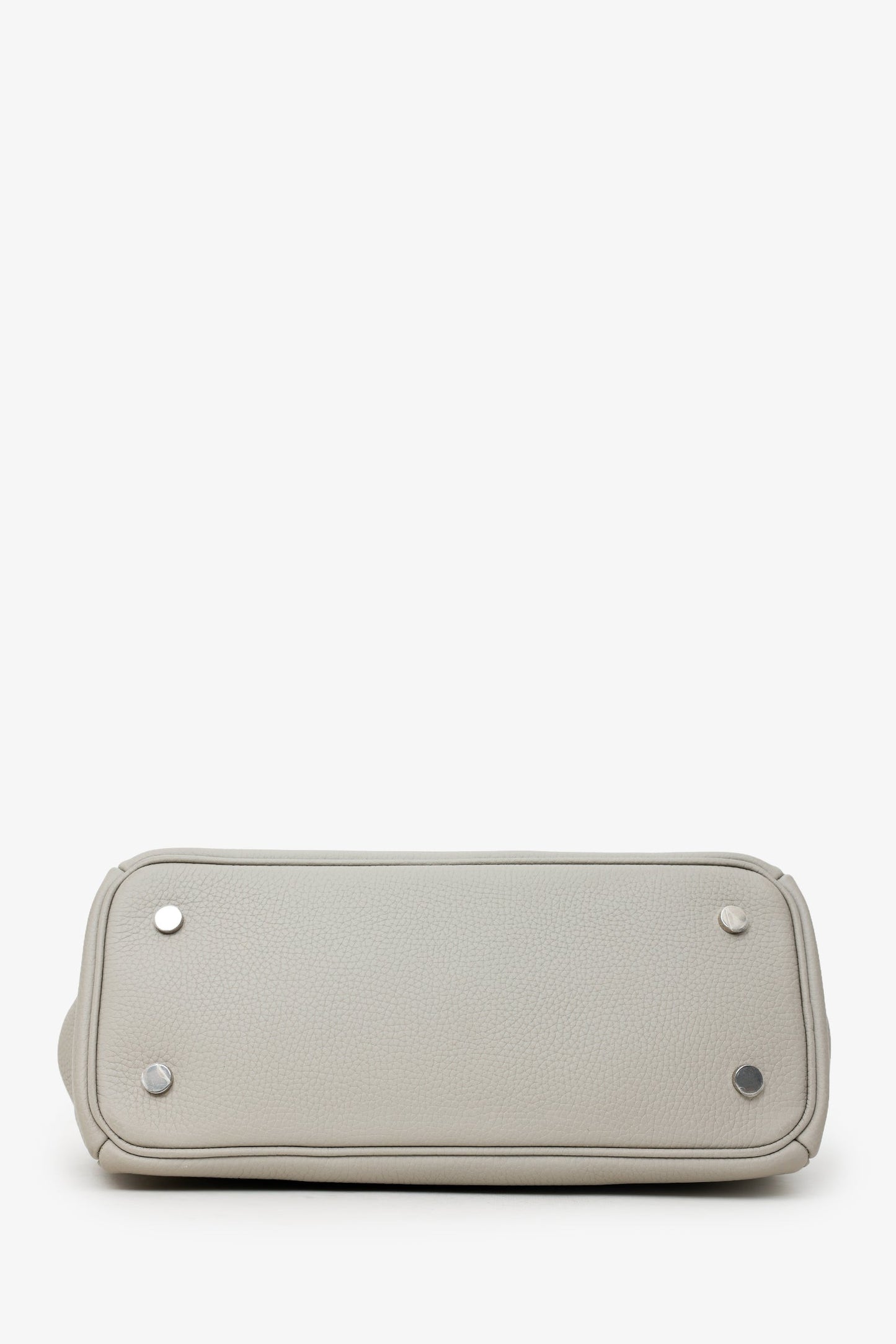 Burberry Taupe Leather Small Rocking Horse Tote Bag