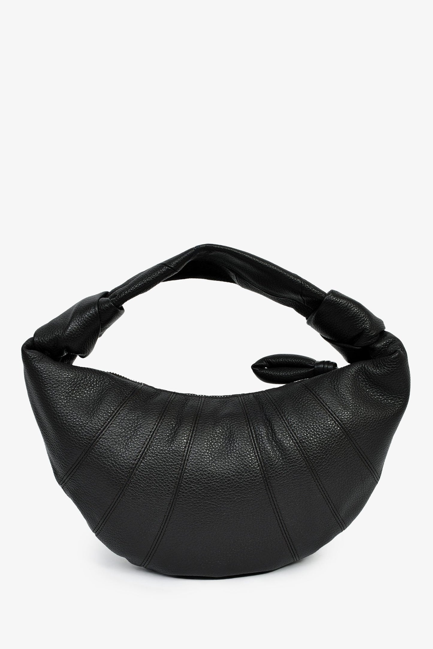 Lemaire Charcoal Leather Mini Fortune Croissant Bag