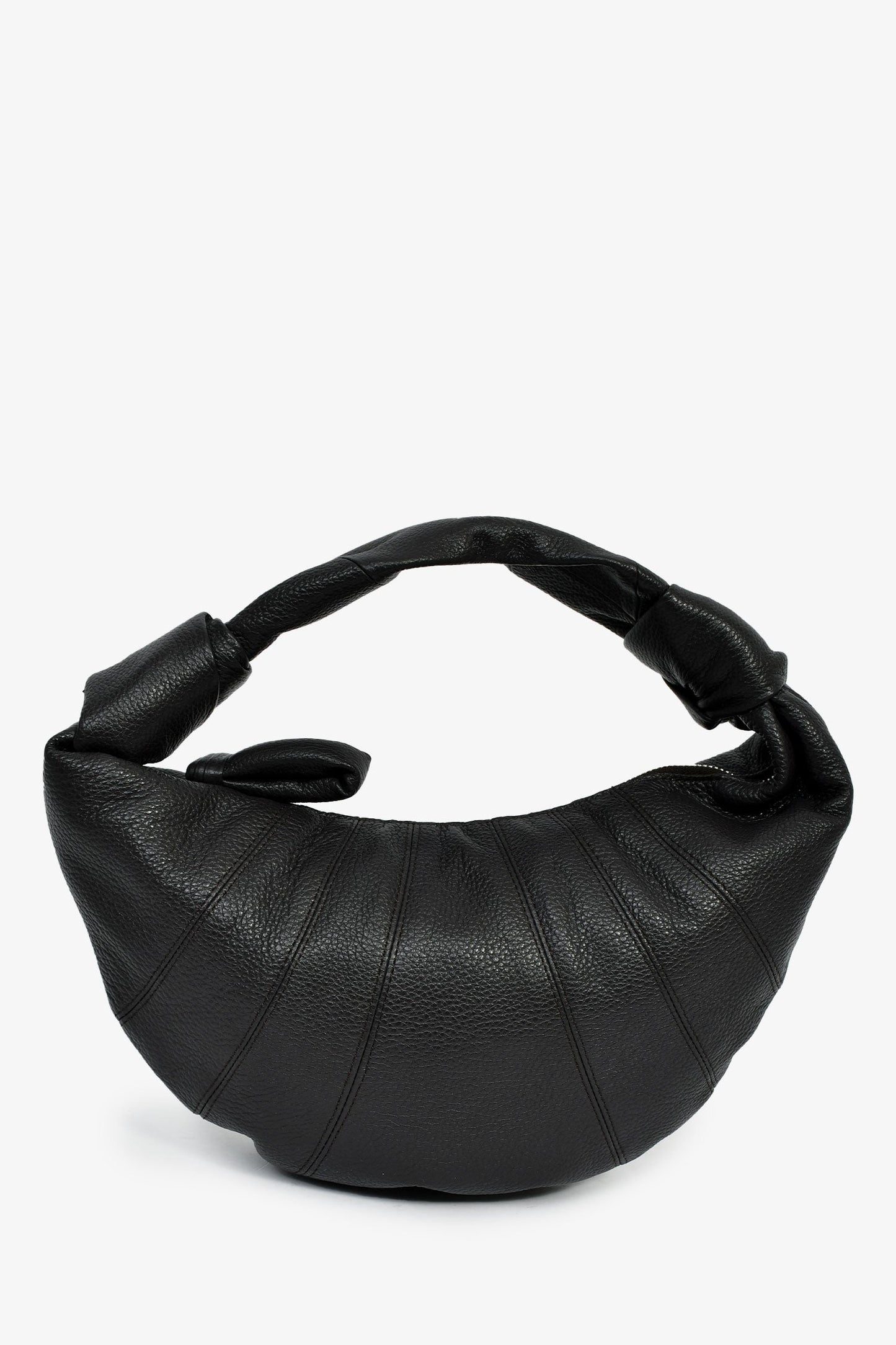 Lemaire Charcoal Leather Mini Fortune Croissant Bag