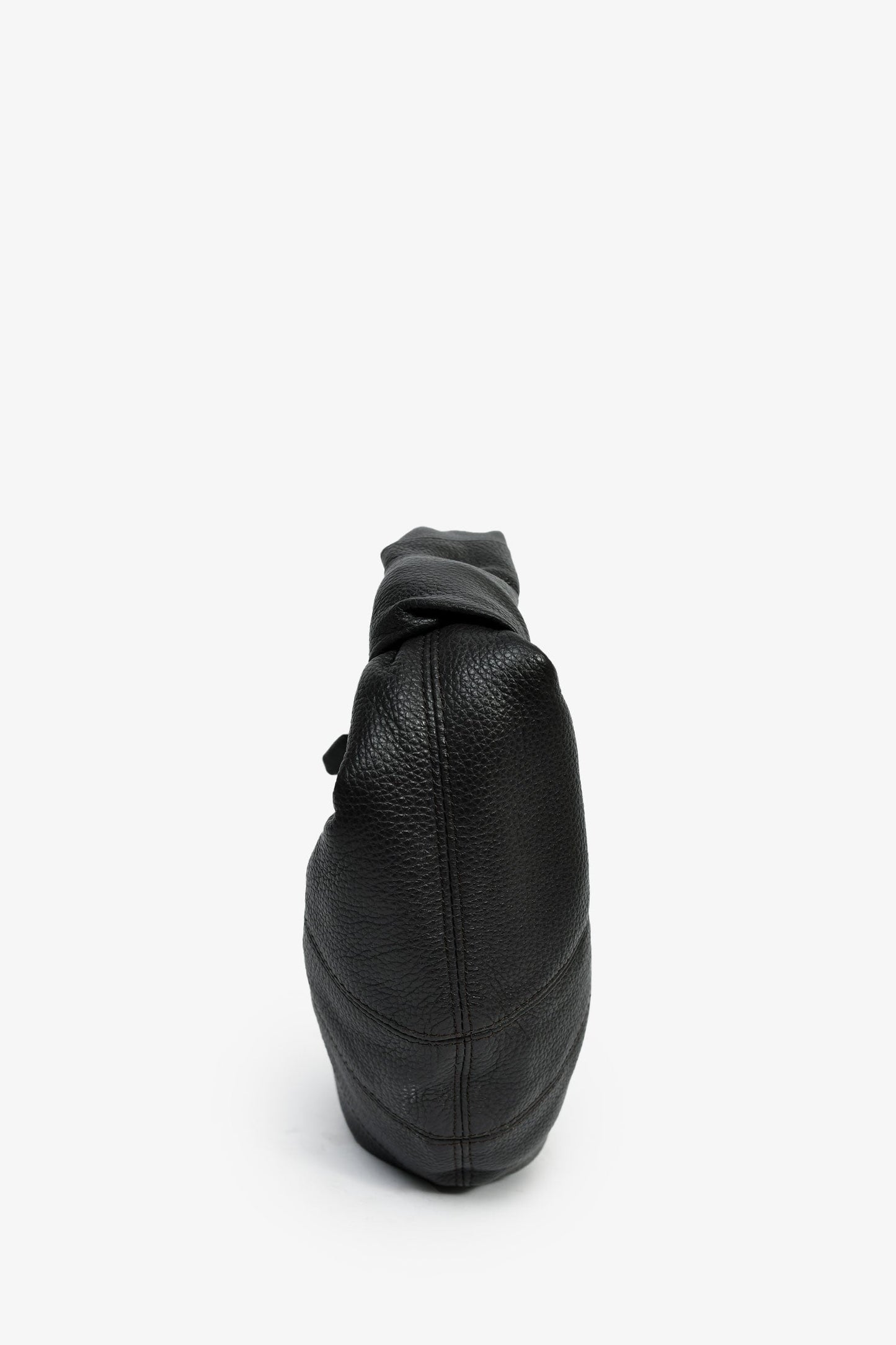 Lemaire Charcoal Leather Mini Fortune Croissant Bag
