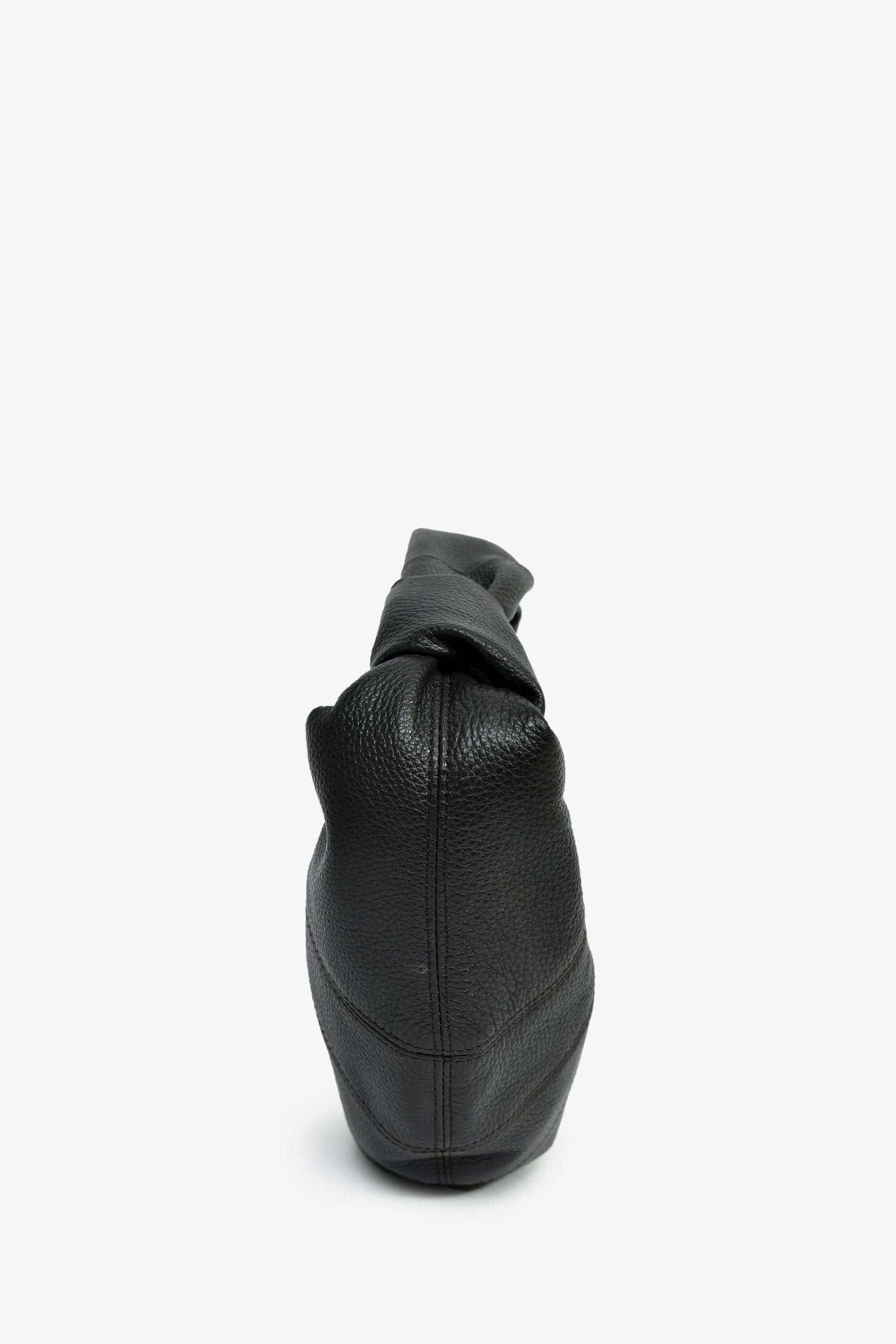 Lemaire Charcoal Leather Mini Fortune Croissant Bag