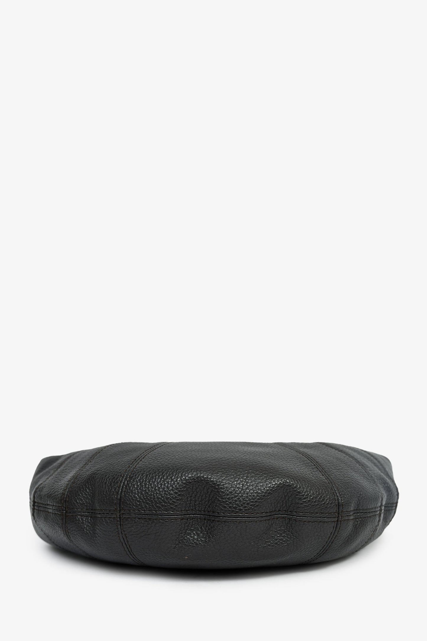 Lemaire Charcoal Leather Mini Fortune Croissant Bag