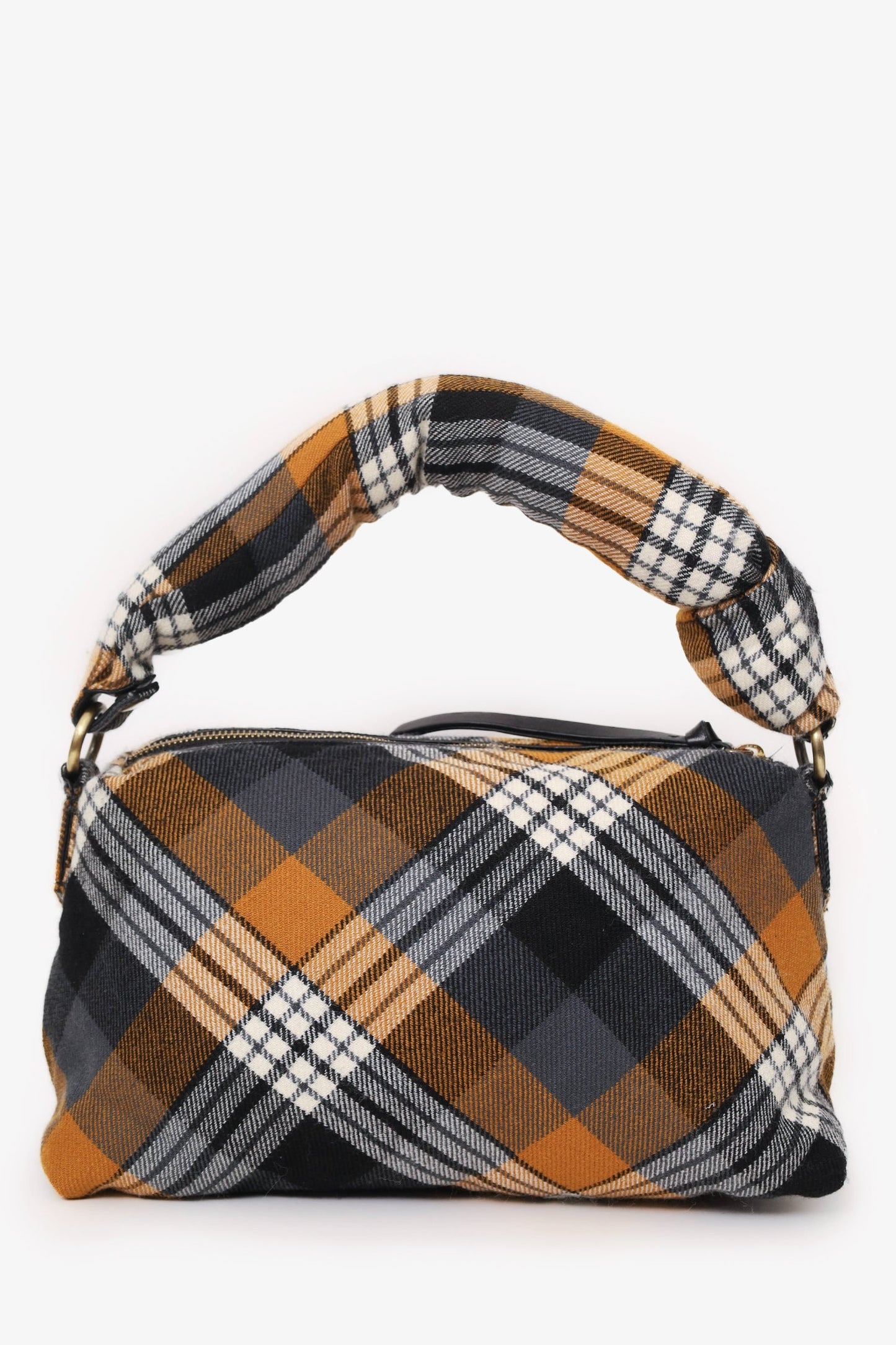 Dries Van Noten Brown/Multicolour Top Handle Bag