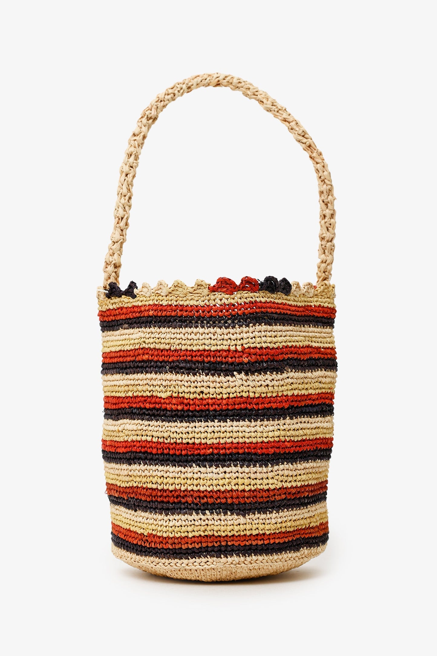DÔEN Stripe Raffia Pia Bag