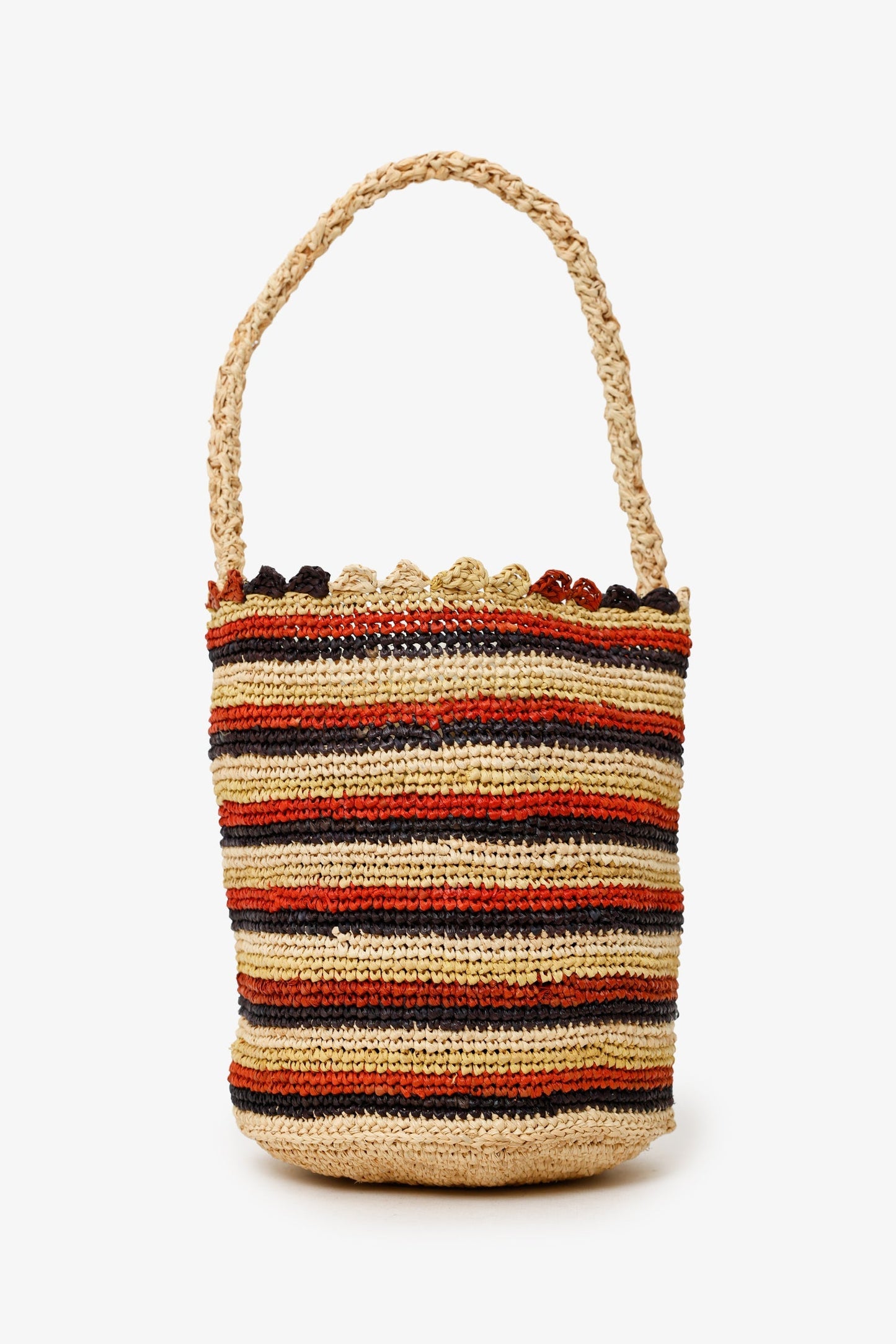 DÔEN Stripe Raffia Pia Bag