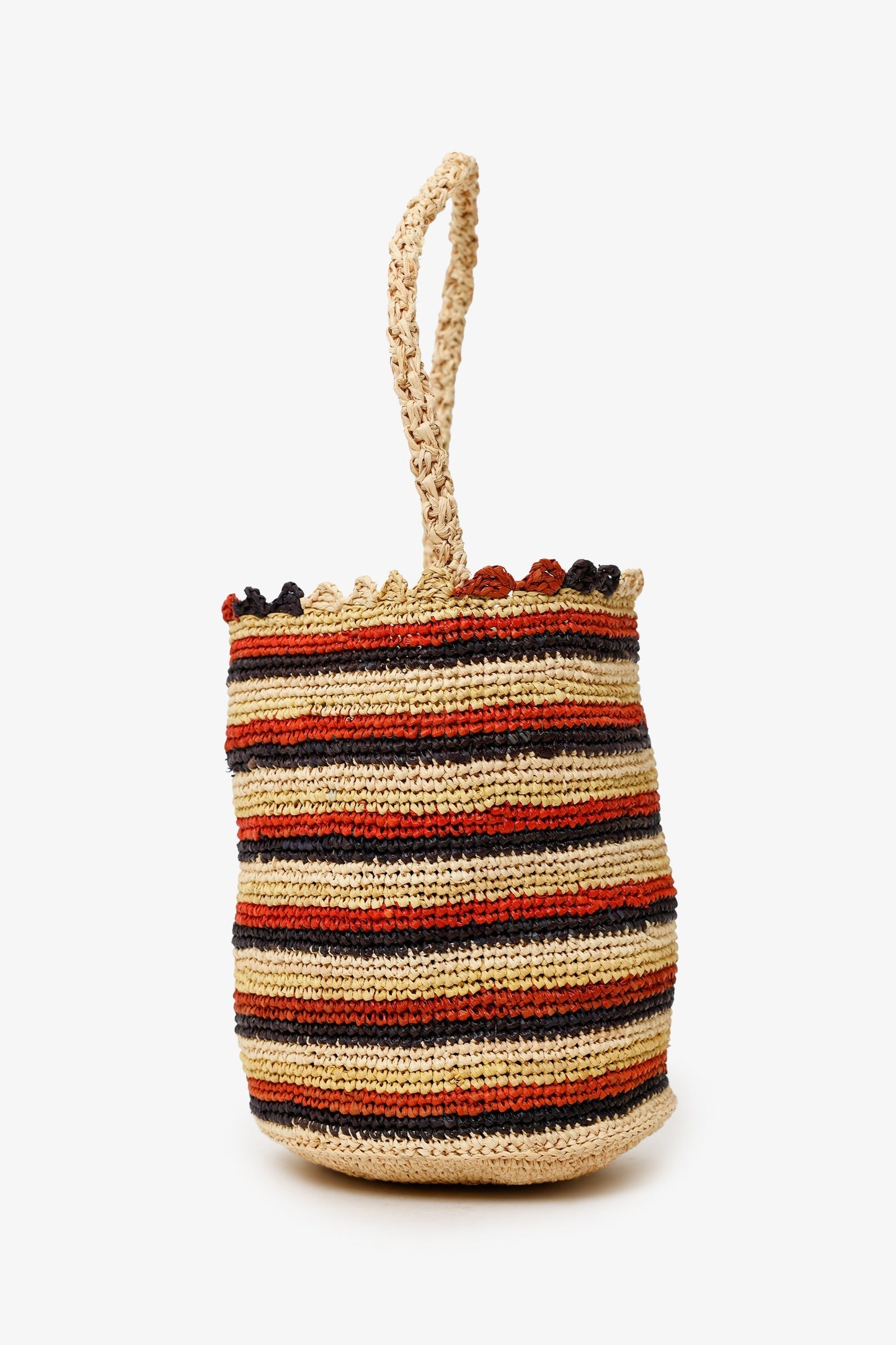 DÔEN Stripe Raffia Pia Bag