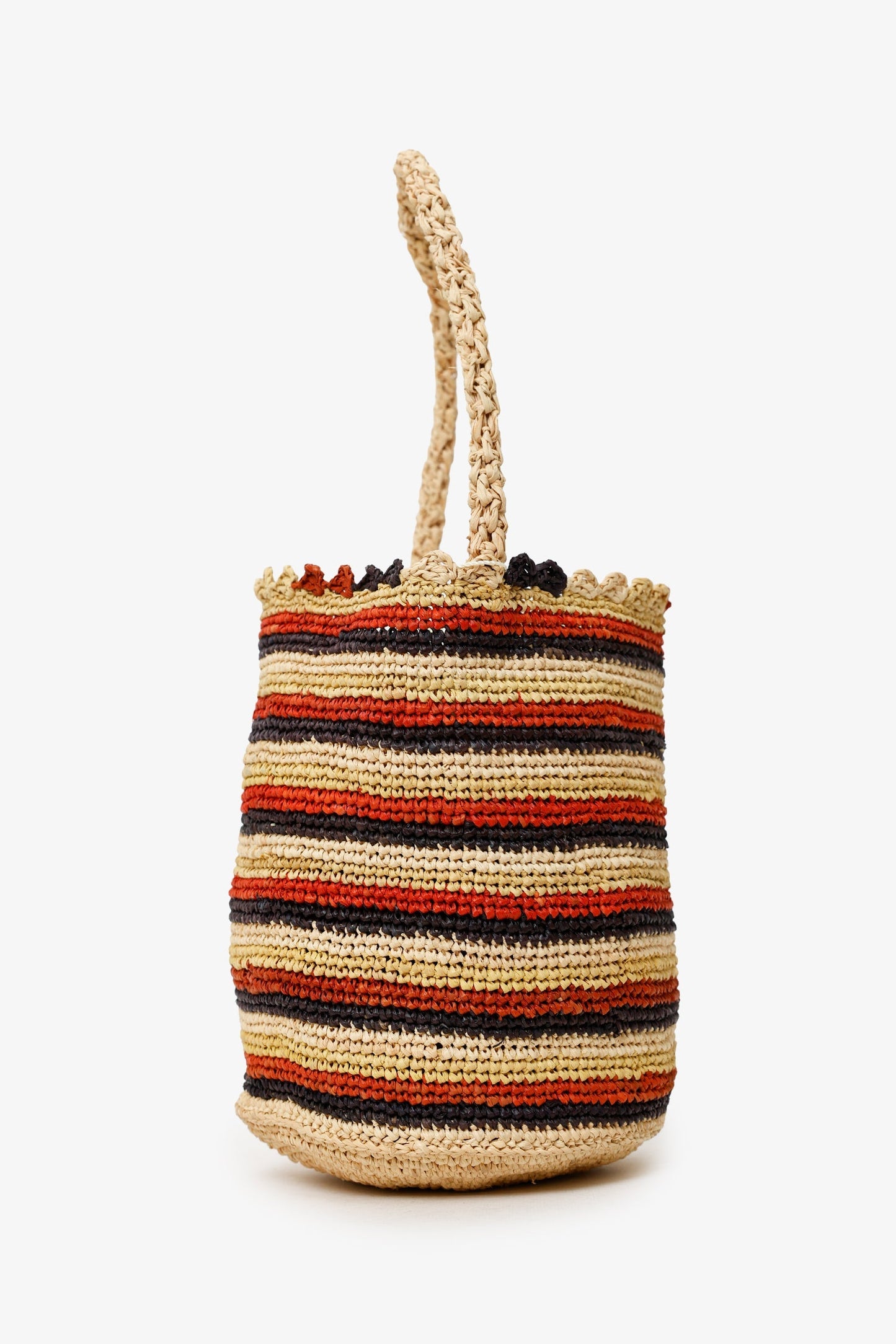 DÔEN Stripe Raffia Pia Bag